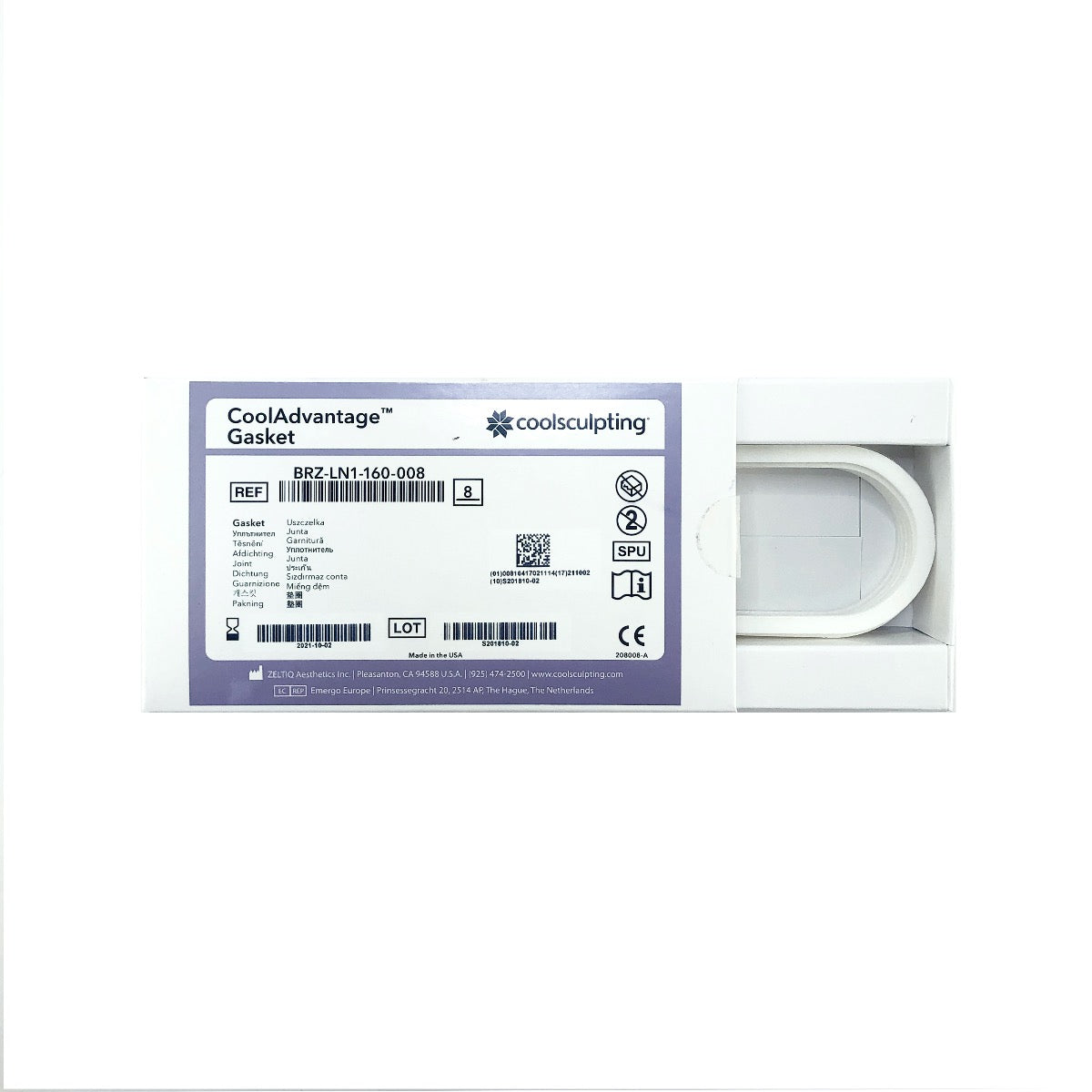 Zeltiq CoolSculpting CoolAdvantage Gasket 6 Pack BRZ-LN1-160-008 EXP 2021-10-02