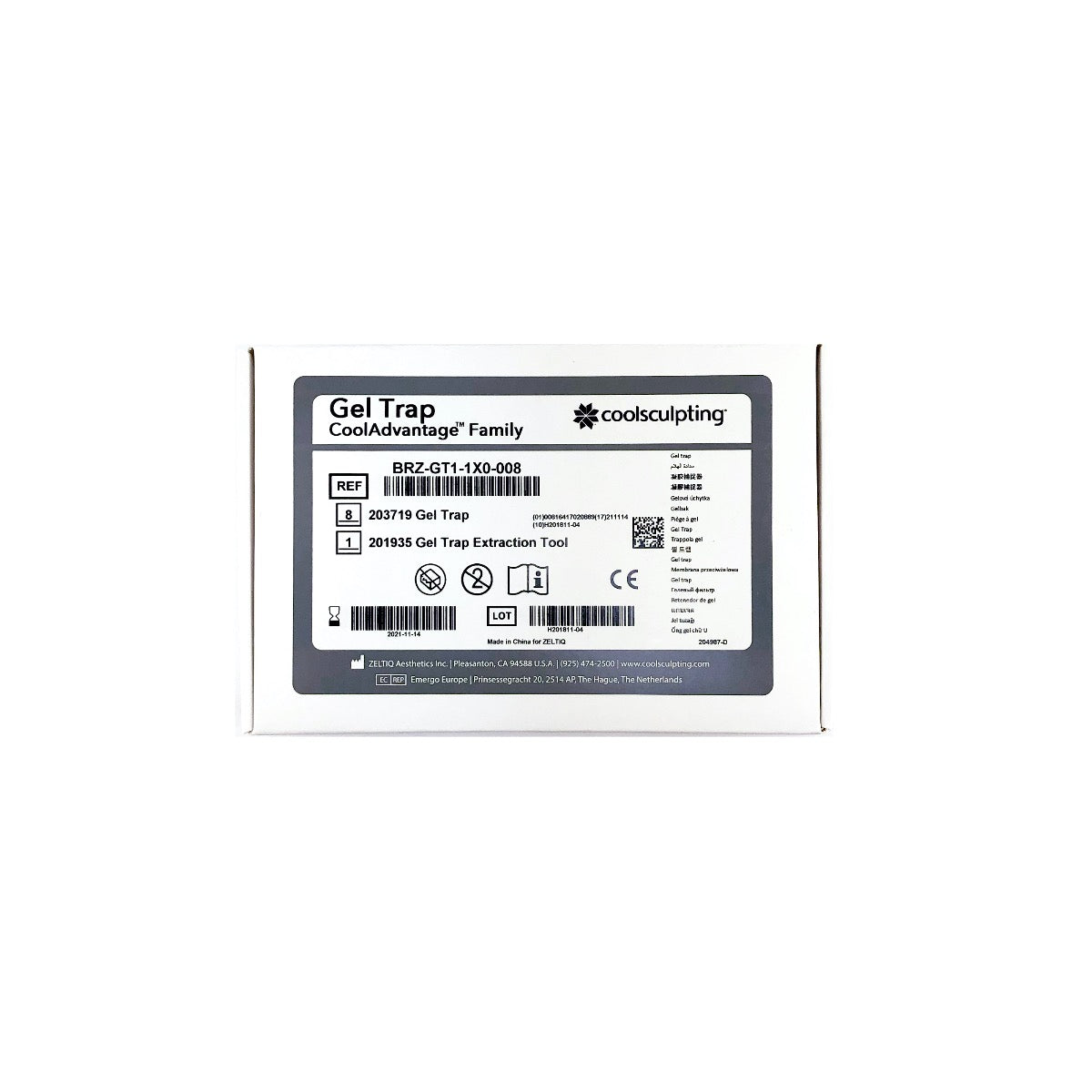 Zeltiq CoolSculpting CoolAdvantage Gel Trap 8pk BRZ-GT1-1X0-008 Exp 2021-11-14