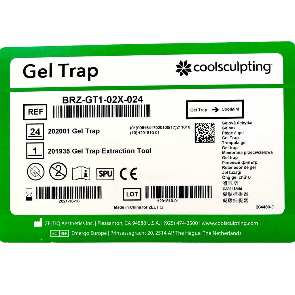Zeltiq CoolSculpting CoolMini Gel Trap BRZ-GT1-02X-024 Exp. 10/10/21 - 24 Pack