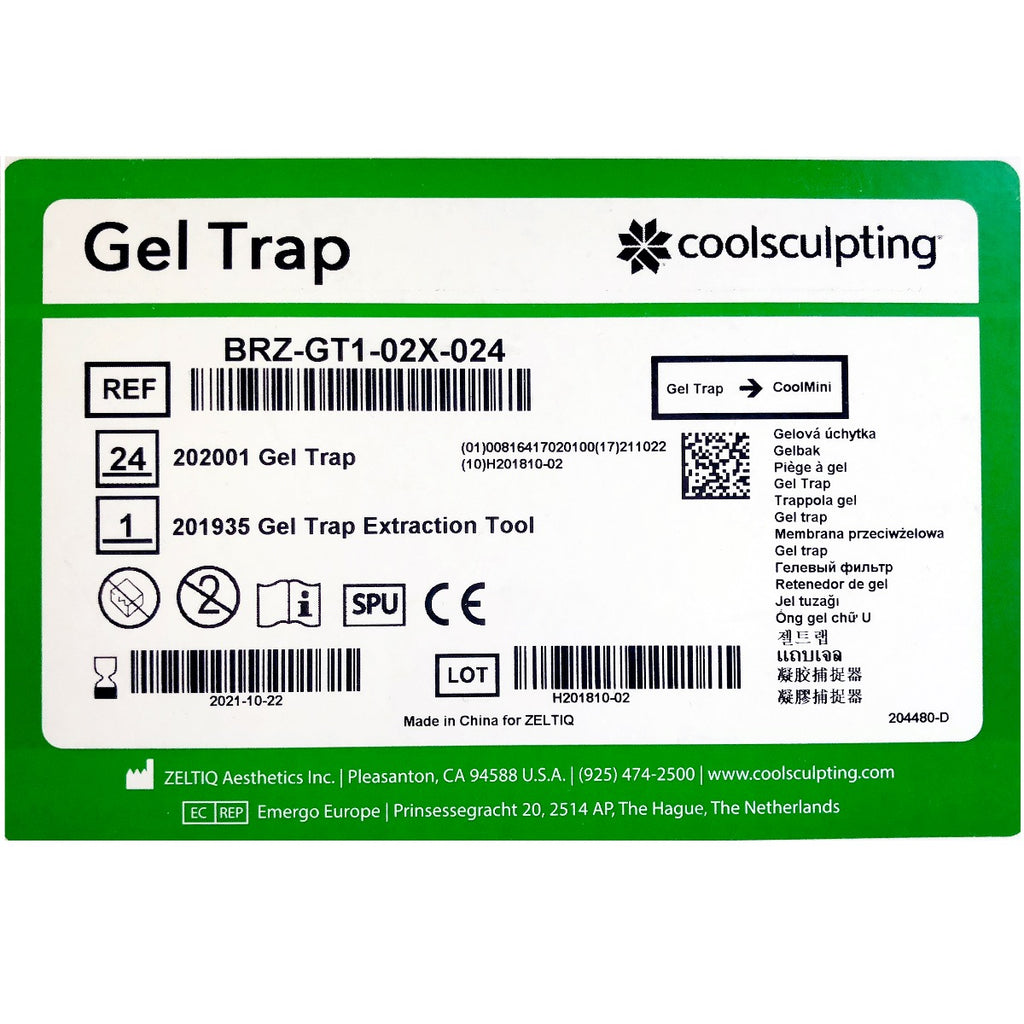 Zeltiq CoolSculpting CoolMini Gel Trap BRZ-GT1-02X-024 Exp. 10/22/21 - 24 Pack