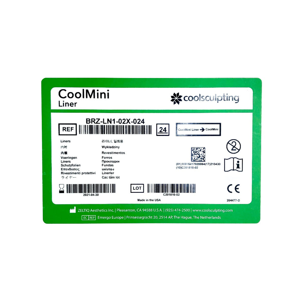 Zeltiq CoolSculpting CoolMini Liner BRZ-LN1-02X-024 Exp. 04/30/21 - 24 Pack