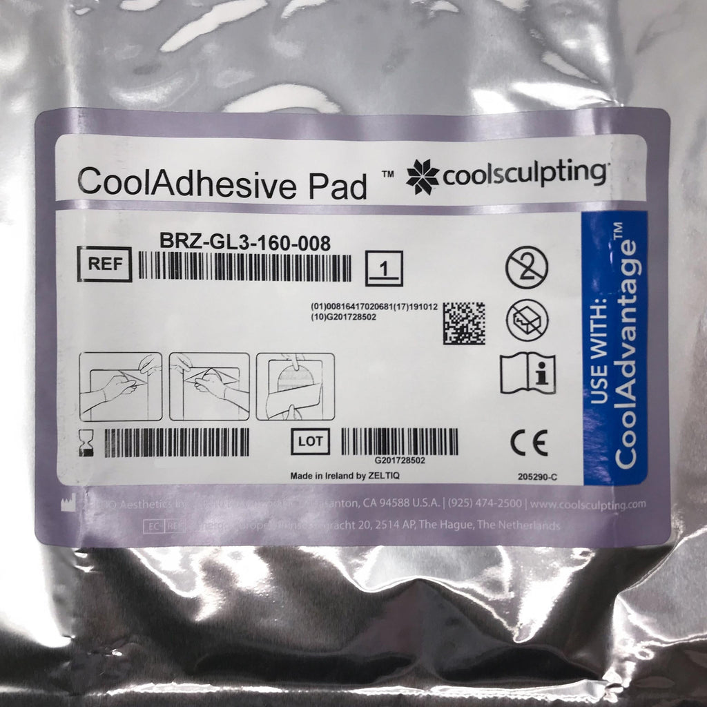 Zeltiq CoolSculpting CoolAdhesive Pad BRZ-GL3-160-008 EXP 5/17/2019 5PK