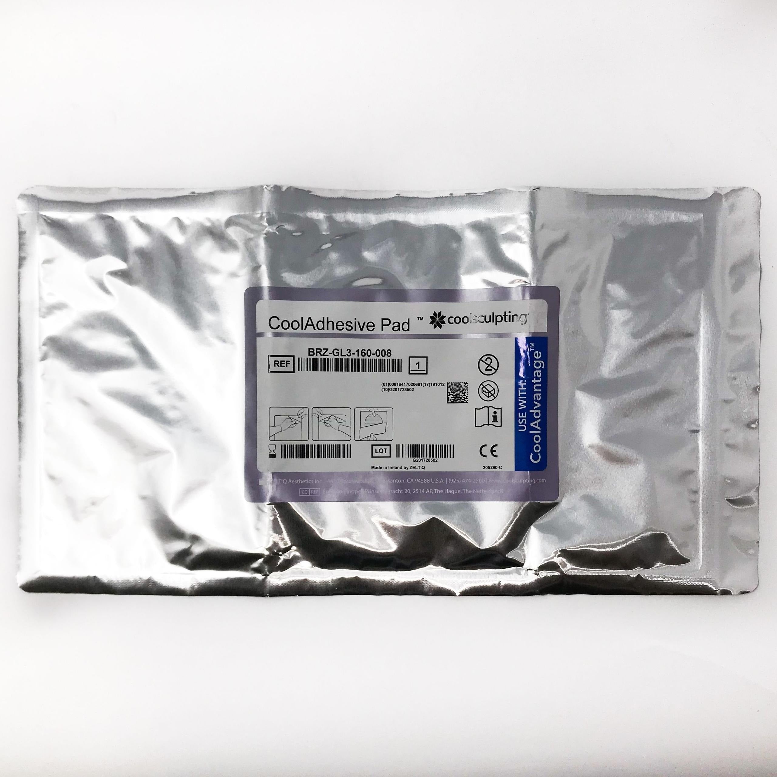 Zeltiq CoolSculpting CoolAdhesive Pad BRZ-GL3-160-008 EXP 5/17/2019 5PK
