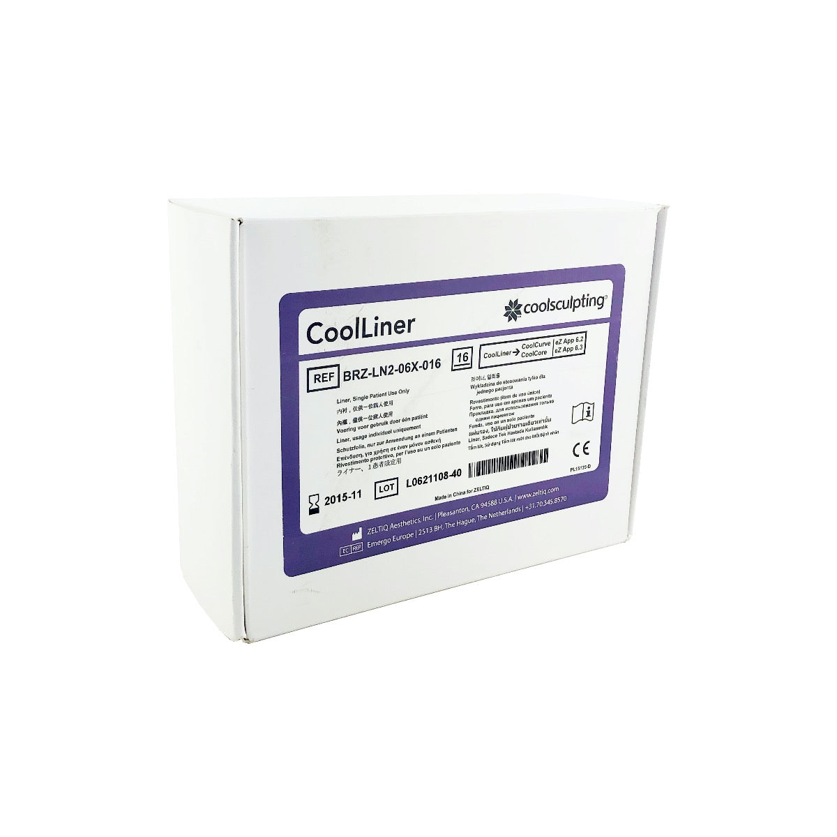 Zeltiq CoolSculpting CoolLiner BRZ-LN2-06X-016 Exp. 11/2015 - 16 Pack