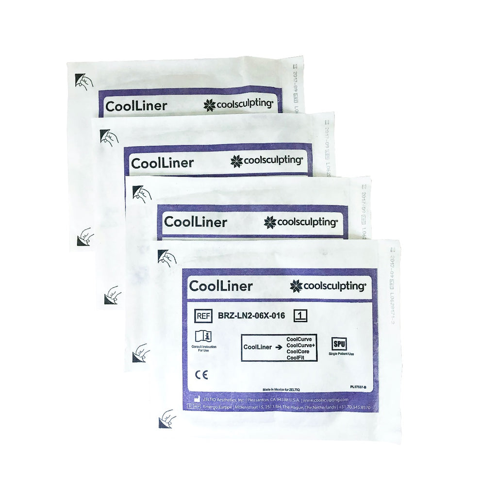 Zeltiq CoolSculpting CoolLiner CoolCurve CoolCore BRZ-LN2-06X-016 09/17 - 4 Pack