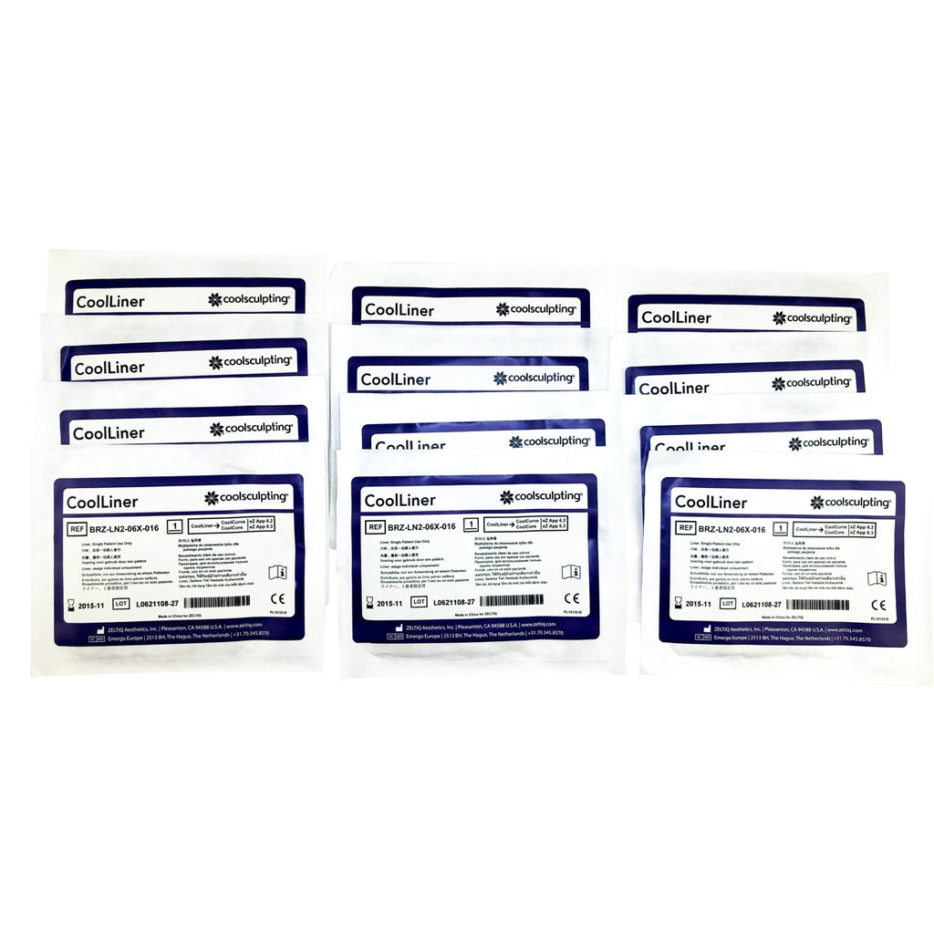 Zeltiq CoolSculpting CoolLiner CoolCurve CoolCore BRZ-LN2-06X-016 11/15 - 12 Pack