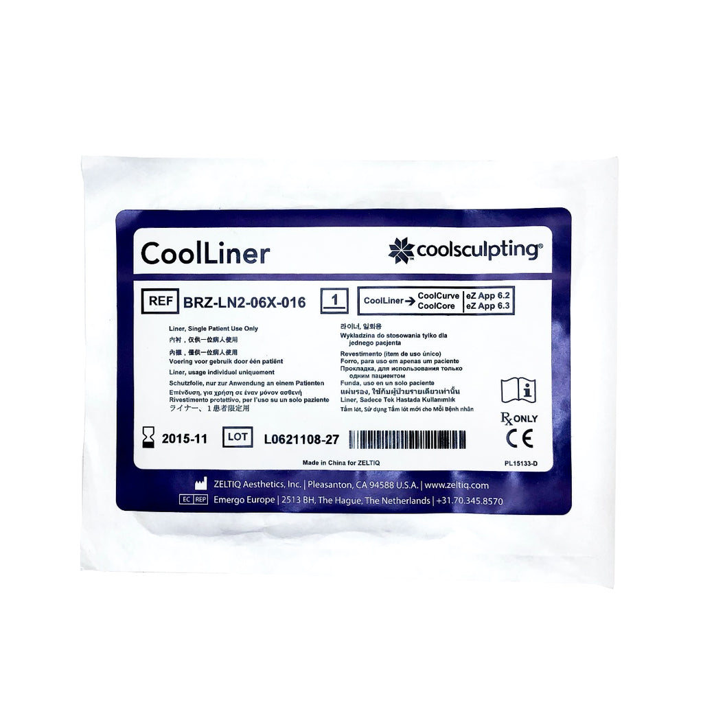 Zeltiq CoolSculpting CoolLiner CoolCurve CoolCore BRZ-LN2-06X-016 11/15 - 12 Pack