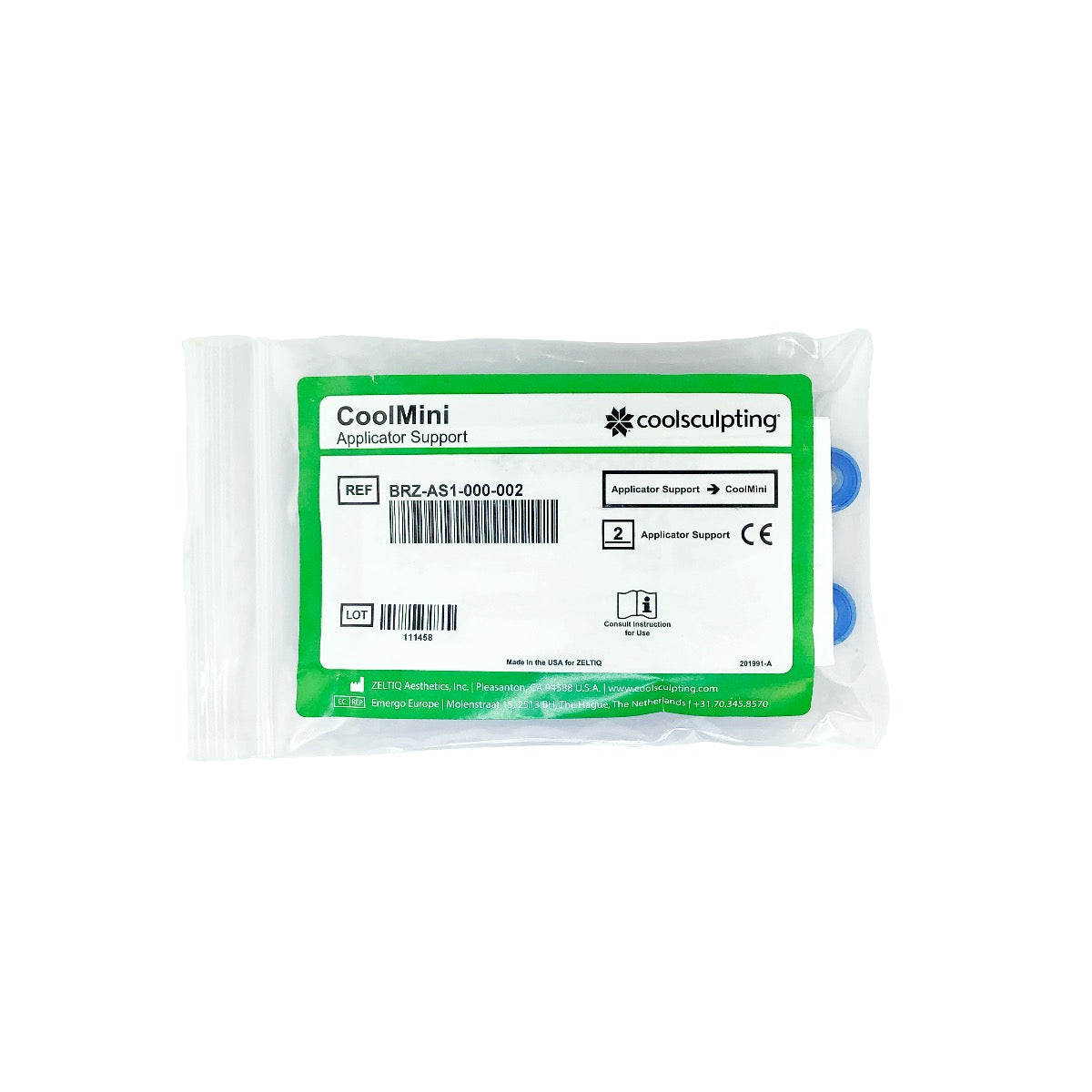 Zeltiq CoolSculpting CoolMini Applicator Support BRZ-AS1-000-002 - 2 Pack