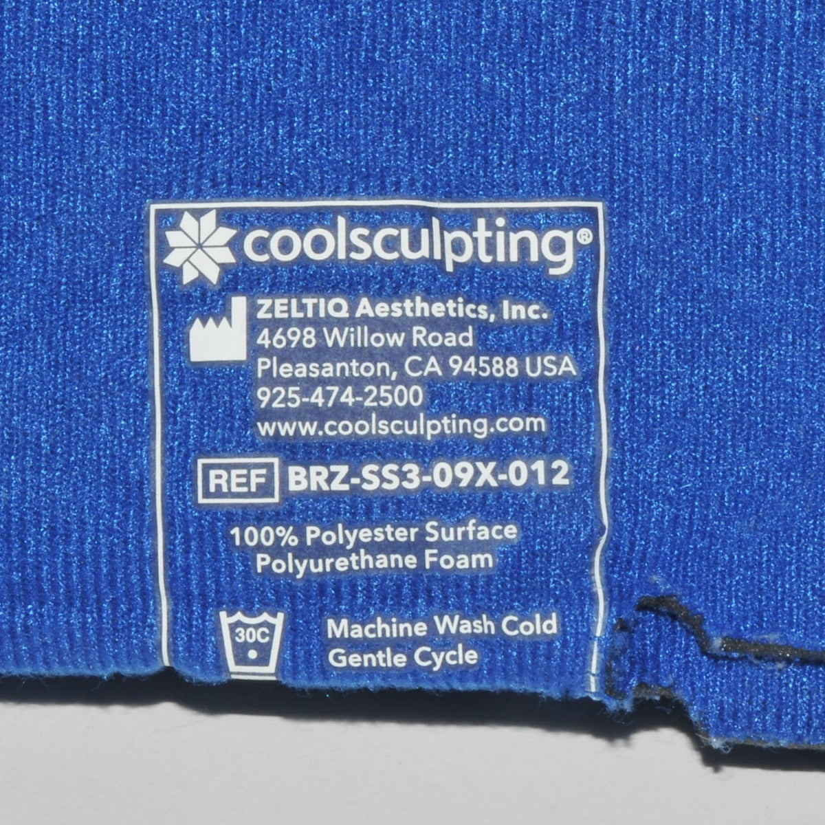 ZELTIQ CoolSculpting Cool Smooth Blue Comfort Straps BRZ-SS3-09X-012 -- 29" Long