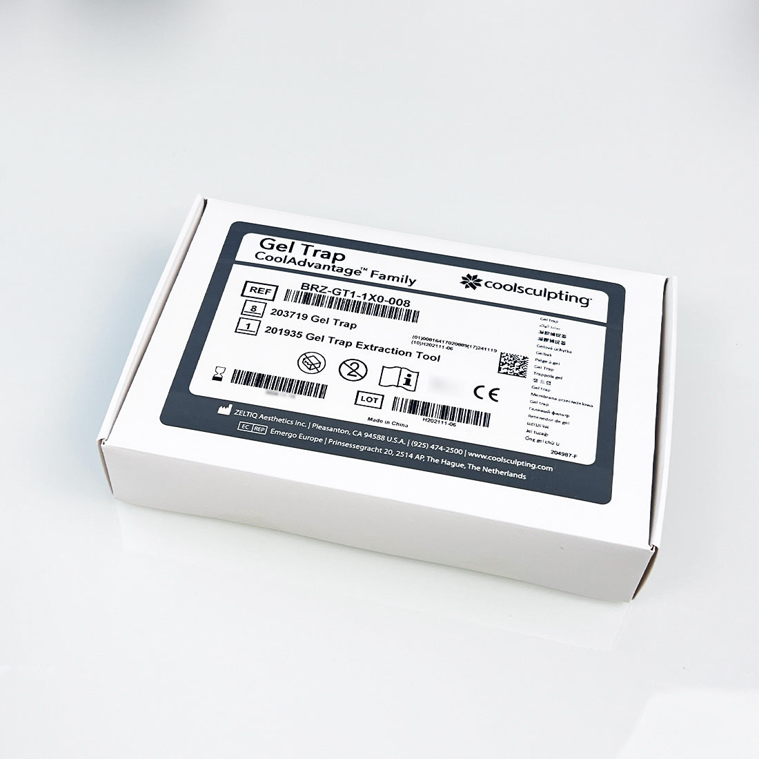 ZELTIQ CoolSculpting CoolAdvantage Gel Trap BRZ-GT1-1X0-008 8x EXP 08/2024