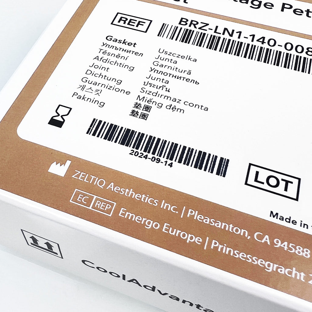Zeltiq CoolSculpting CoolAdvantage Gasket BRZ-LN1-160-008 EXP 09/14/2024 8-Pack