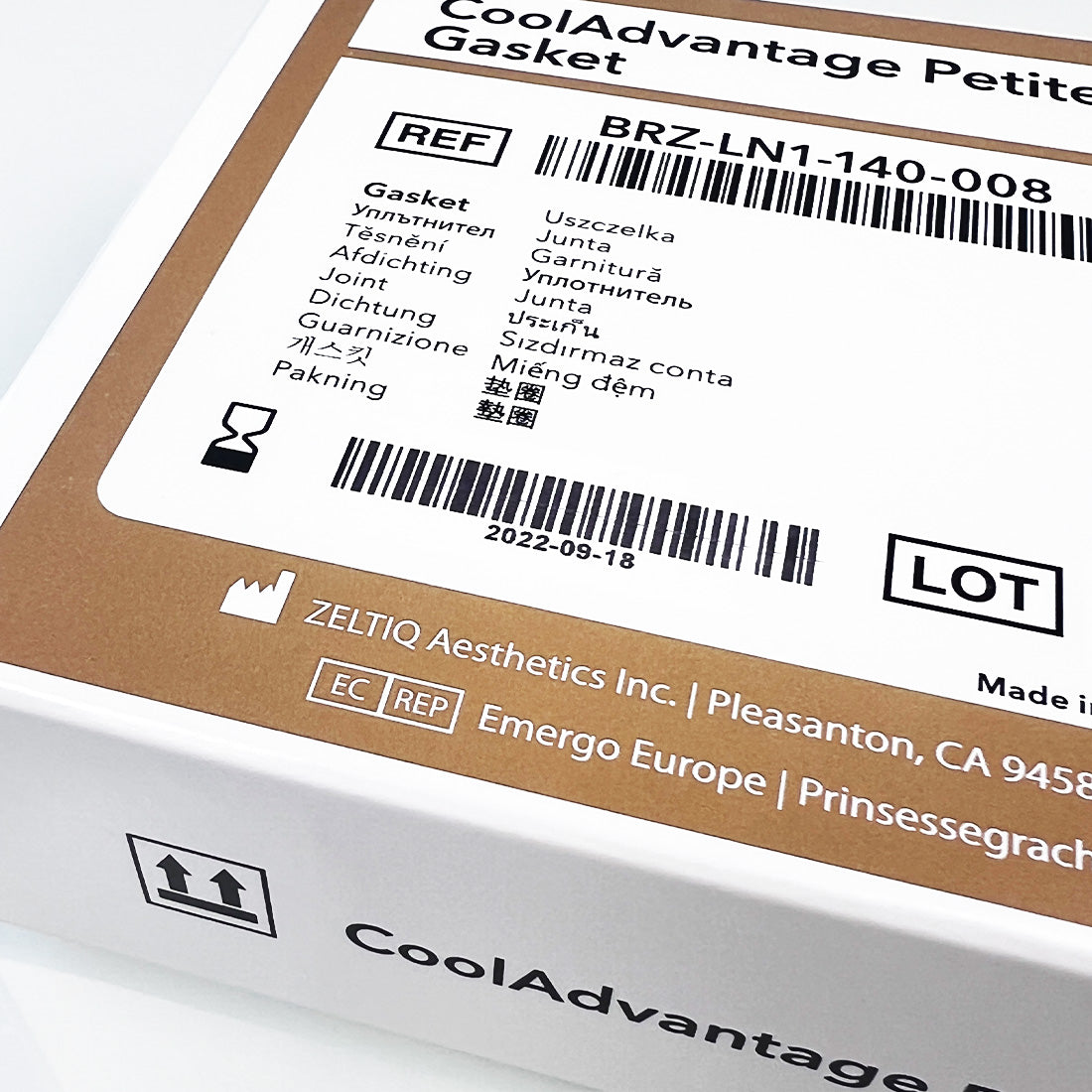 Zeltiq CoolAdvantage Petite Gasket BRZ-LN1-140-008 Exp 09/18/2022 Qty 8