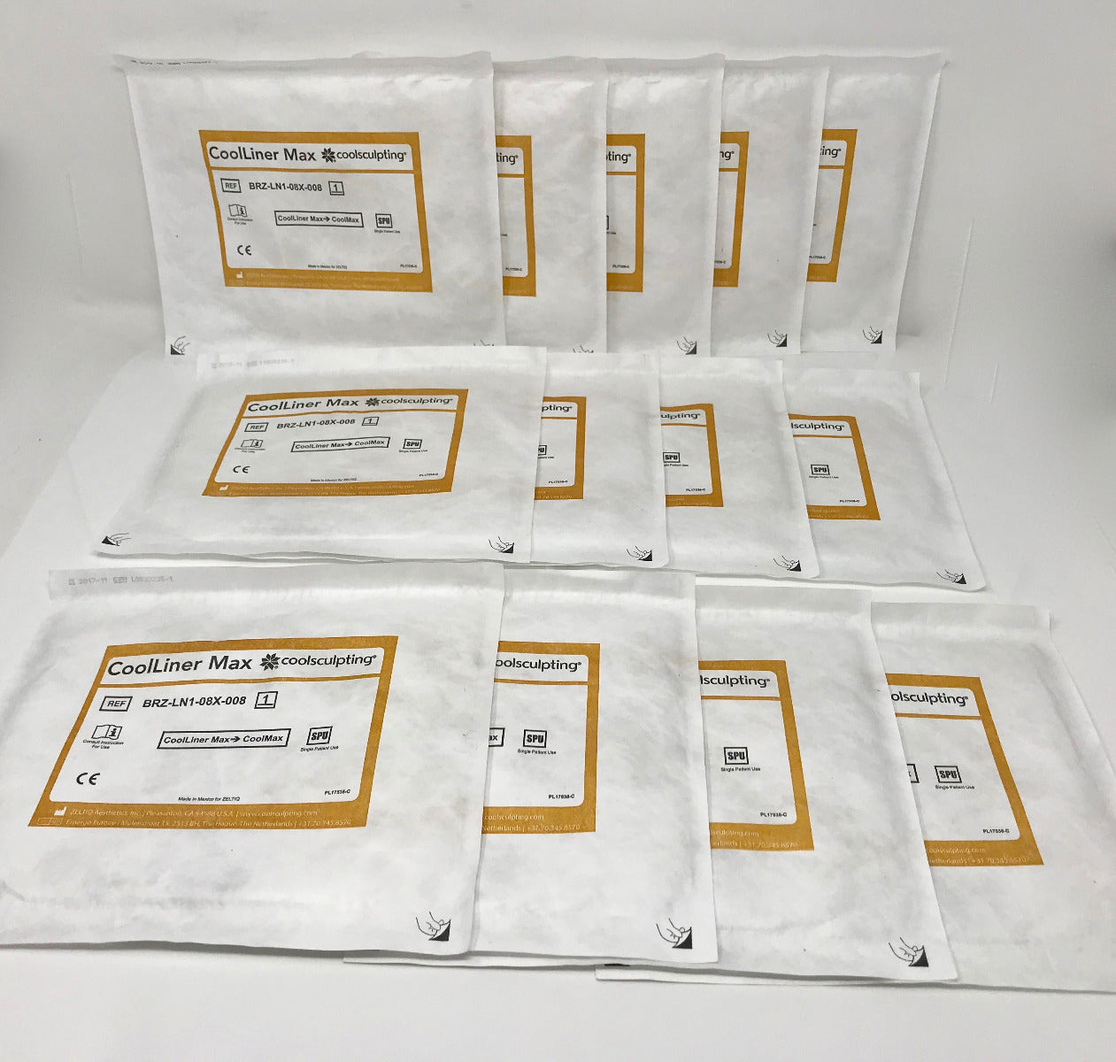 Zeltiq CoolLiner Max CoolSmooth Cool Liner BRZ-LN1-08X-008 CoolSculpting x13 Pcs