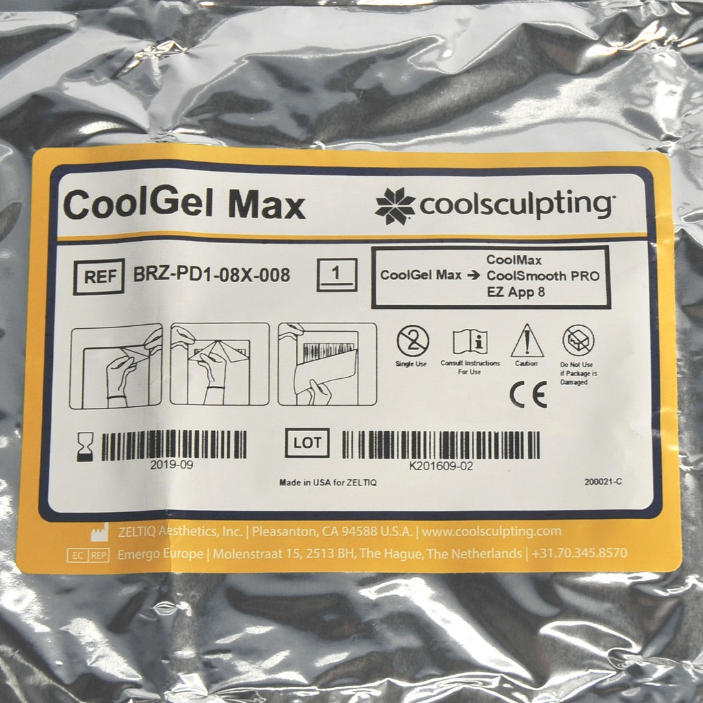 ZELTIQ CoolGel Max CoolSculpting CoolSmooth PRO BRZ-PD1-08X-008 Cool Gel (x4Pcs)