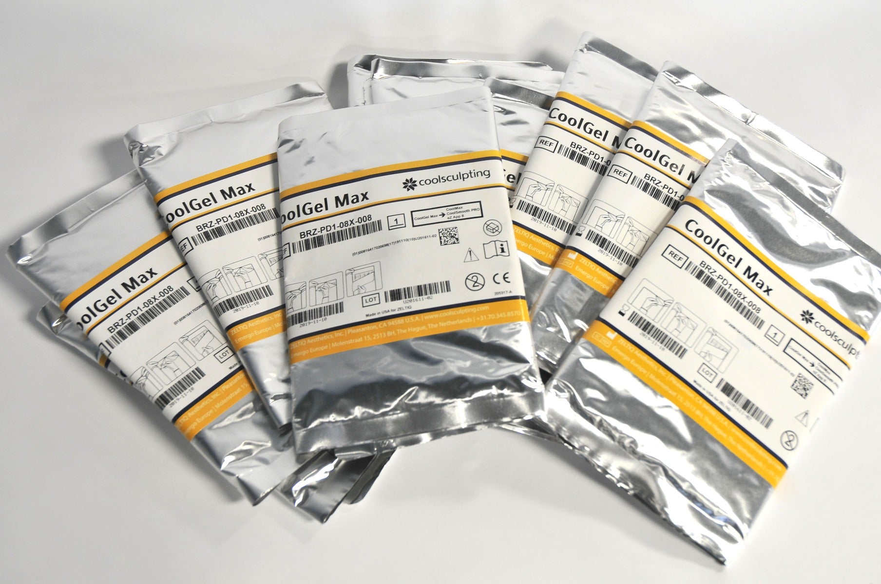 ZELTIQ CoolGel MAX CoolSculpt CoolSmooth PRO BRZ-PD1-08X-008 Cool Gel (x 11Pcs)