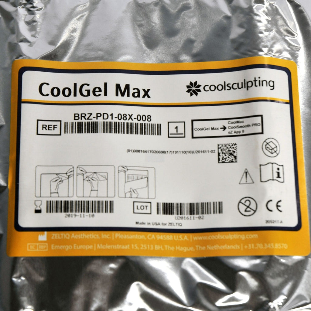ZELTIQ CoolGel MAX CoolSculpt CoolSmooth PRO BRZ-PD1-08X-008 Cool Gel (x 11Pcs)