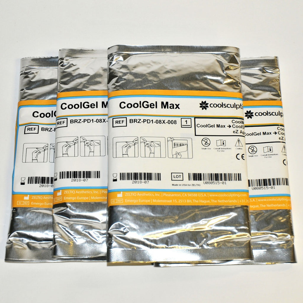 ZELTIQ CoolGel MAX CoolSculpt CoolSmooth BRZ-PD1-08X-008 Cool Gel (x4-Pcs Total)