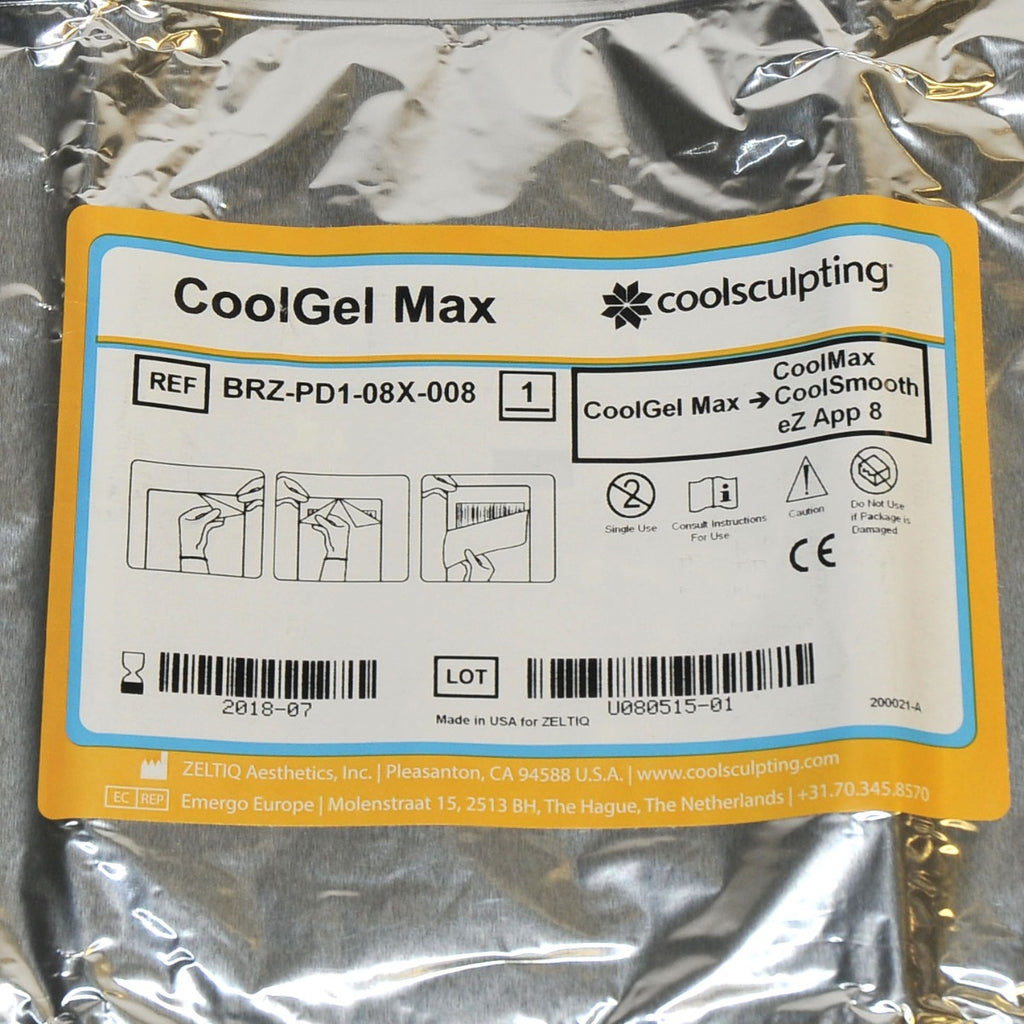 ZELTIQ CoolGel MAX CoolSculpt CoolSmooth BRZ-PD1-08X-008 Cool Gel (x4-Pcs Total)