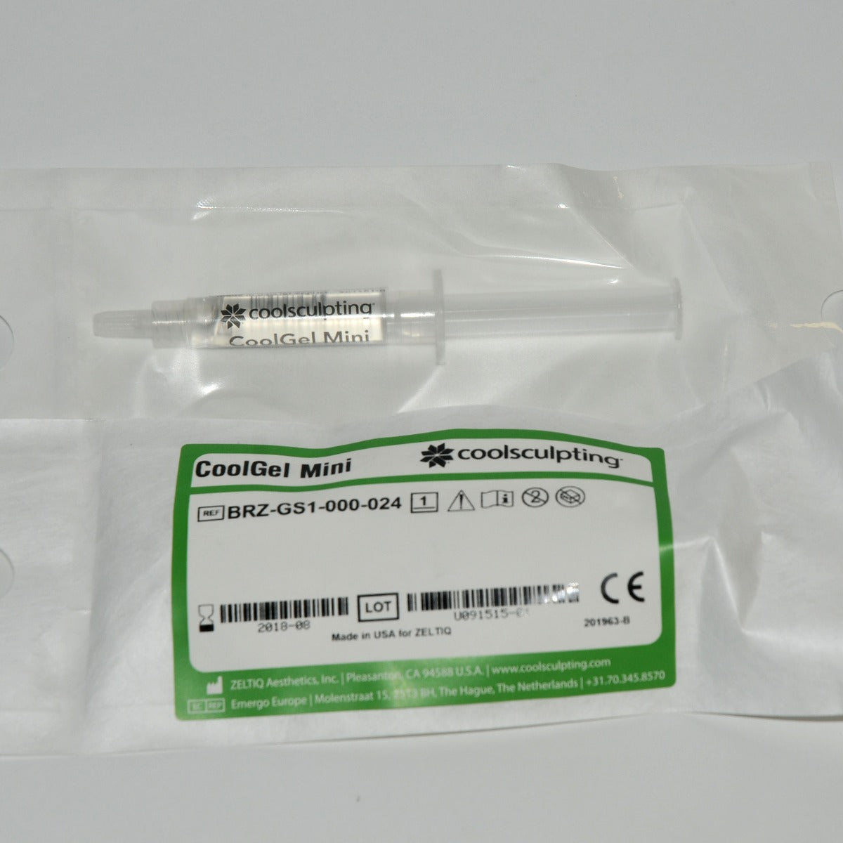 Zeltiq CoolSculpting CoolGel Mini Gel Tubes (Bx of 24) BRZ-GS1-000-024