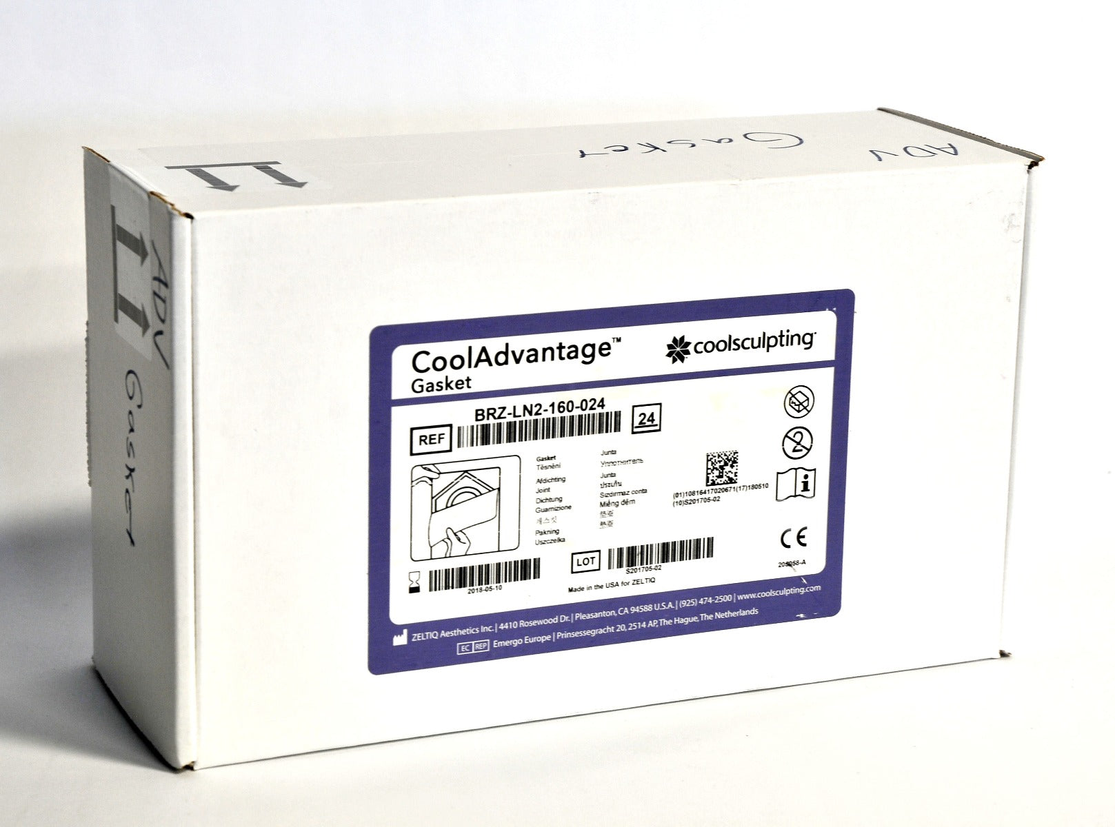 ZELTIQ CoolSculpting CoolAdvantage GASKET BRZ-LN2-160-024 (x24Pcs) Exp 3/18