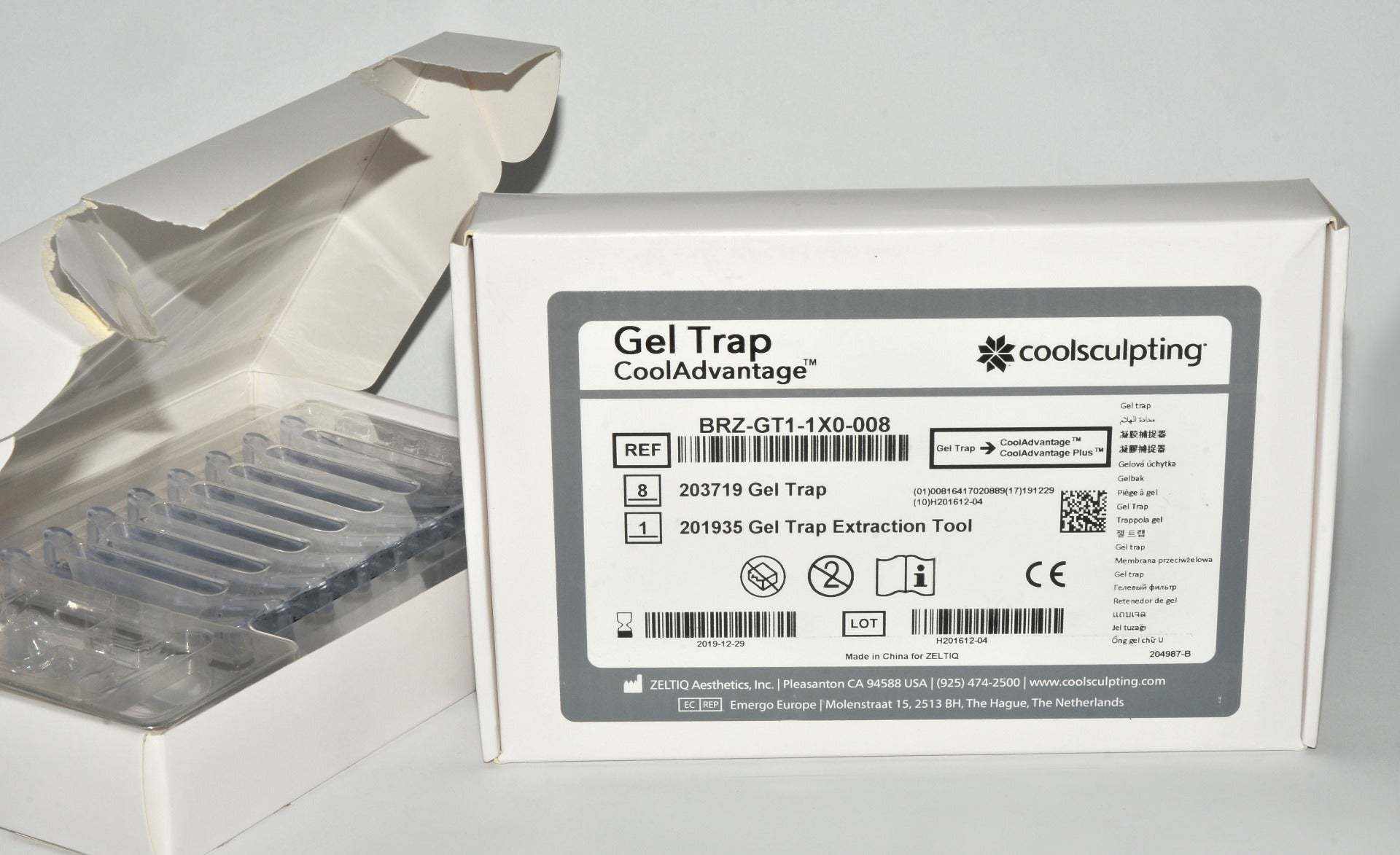 ZELTIQ CoolSculpt Gel Trap CoolAdvantage BRZ-GT1-1X0-008 GelTrap w/Tool x16Pcs