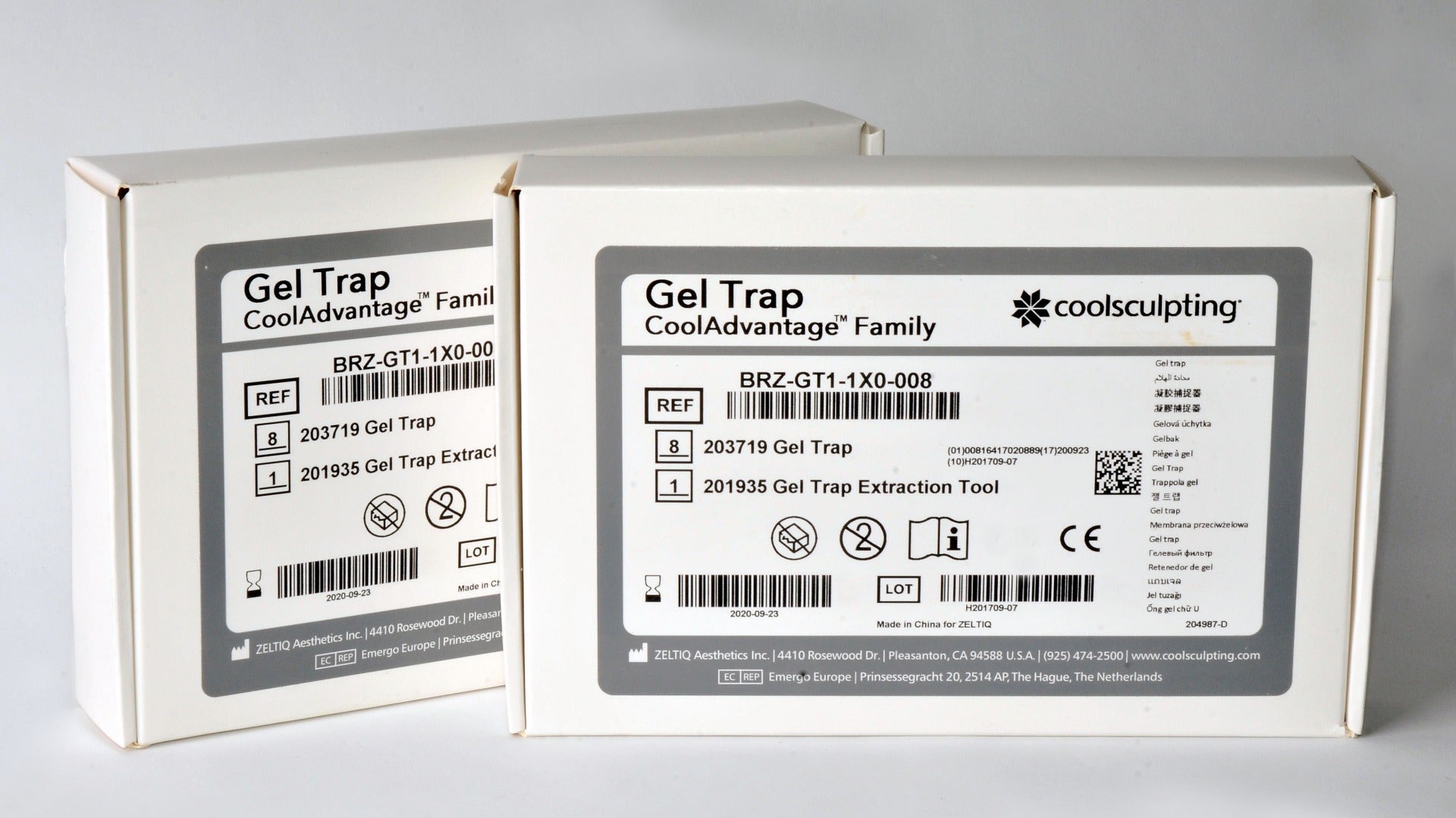 2 Bxs ZELTIQ CoolSculpt Gel Trap CoolAdvantage BRZ-GT1-1X0-008 GelTrap Exp 09/20