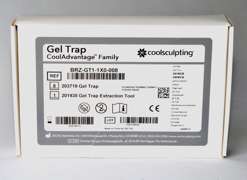 ZELTIQ CoolSculpt Gel Trap CoolAdvantage BRZ-GT1-1X0-008 GelTrap w/Tool x8 Pcs