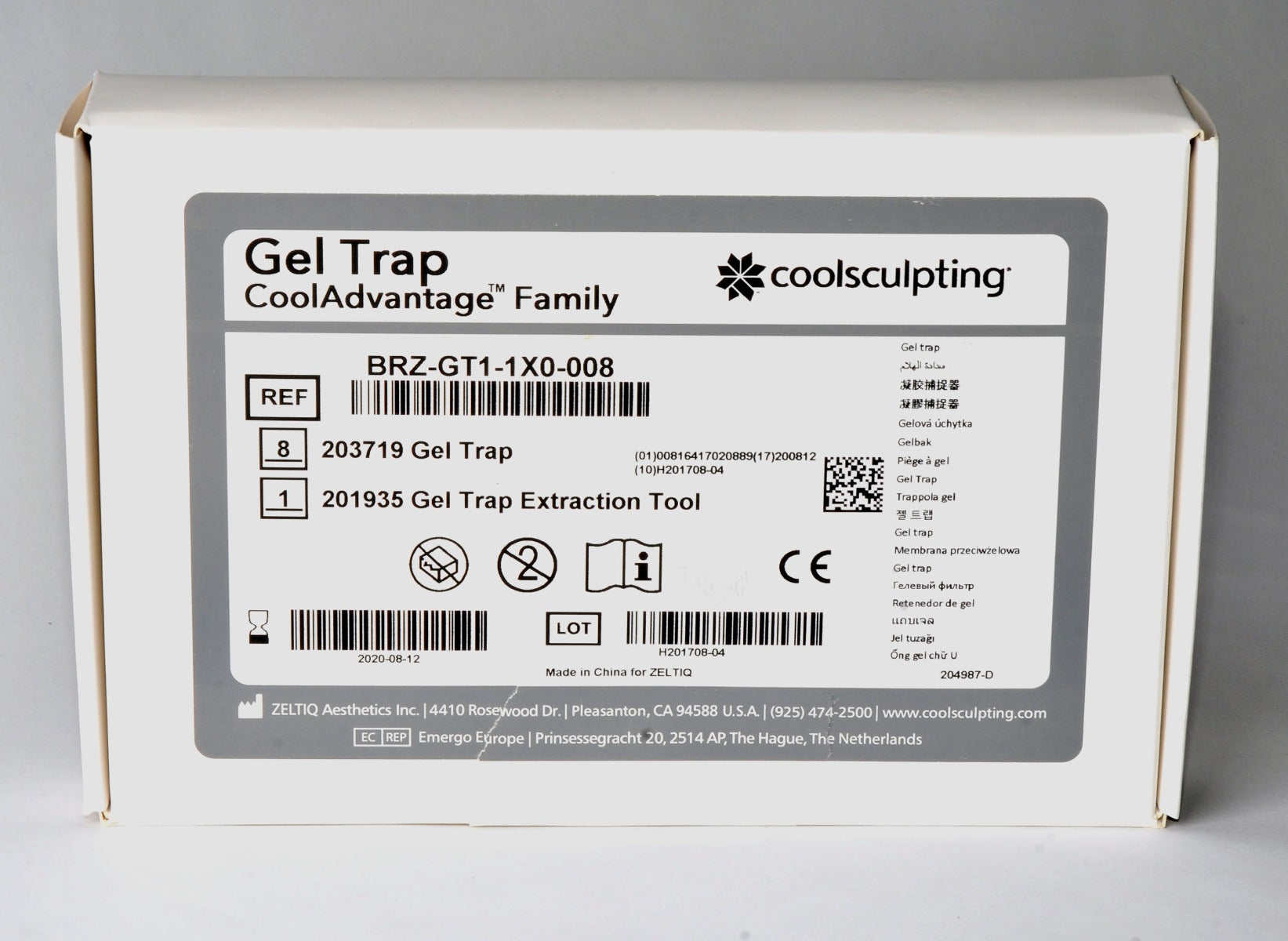 ZELTIQ CoolSculpt Gel Trap CoolAdvantage BRZ-GT1-1X0-008 GelTrap w/Tool x8 Pcs