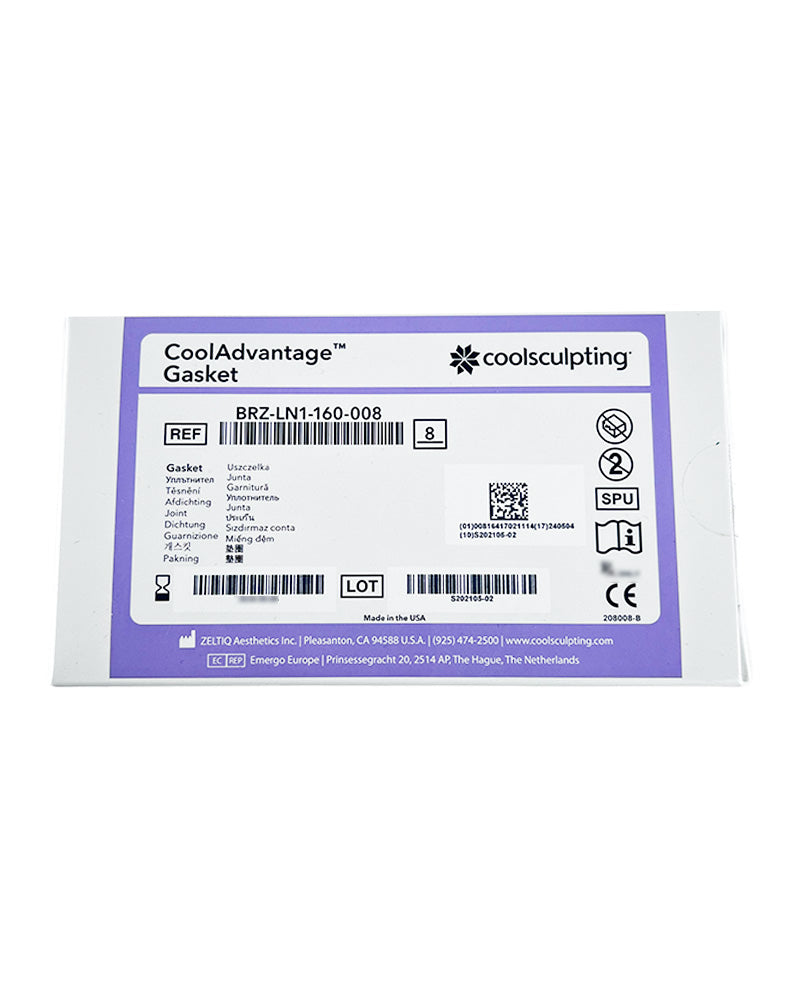 Zeltiq CoolSculpting CoolAdvantage Gasket BRZ-LN1-160-008 EXP 08/08/2025 8PK