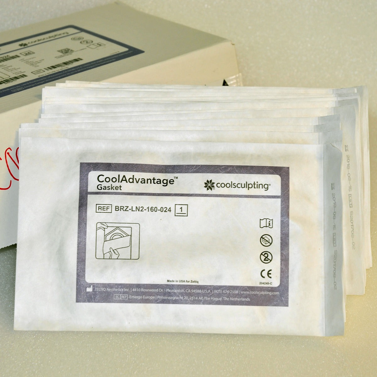ZELTIQ CoolSculpting CoolAdvantage GASKET BRZ-LN2-160-024 (x17Pcs) Exp 8/2018