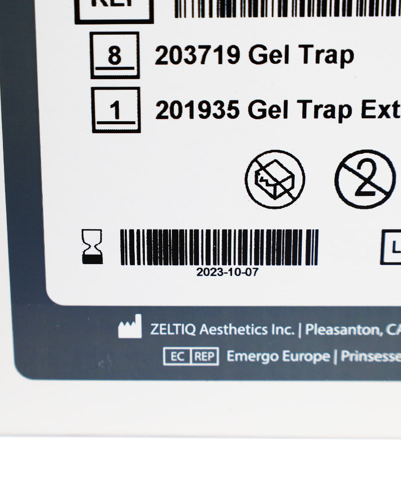 ZELTIQ CoolSculpting CoolAdvantage Gel Trap BRZ-GT1-1X0-008 8x EXP 10/07/2023