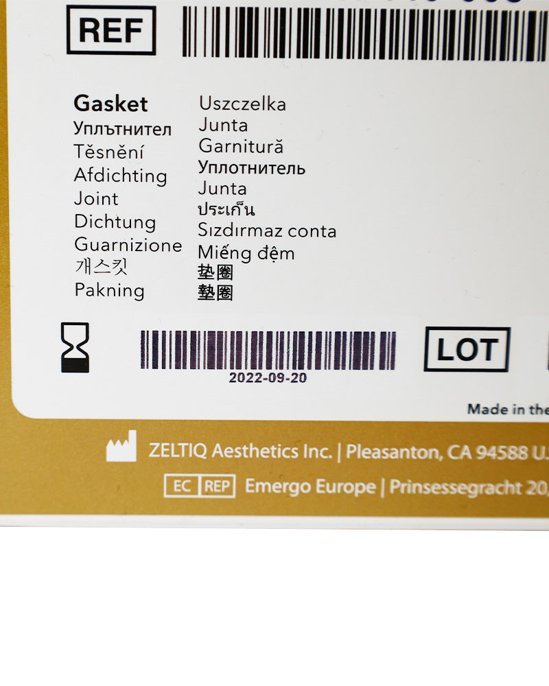 ZELTIQ CoolSculpting CoolAdvantage Petite Gasket BRZ-LN1-140-008 8x EXP 09/20/2022