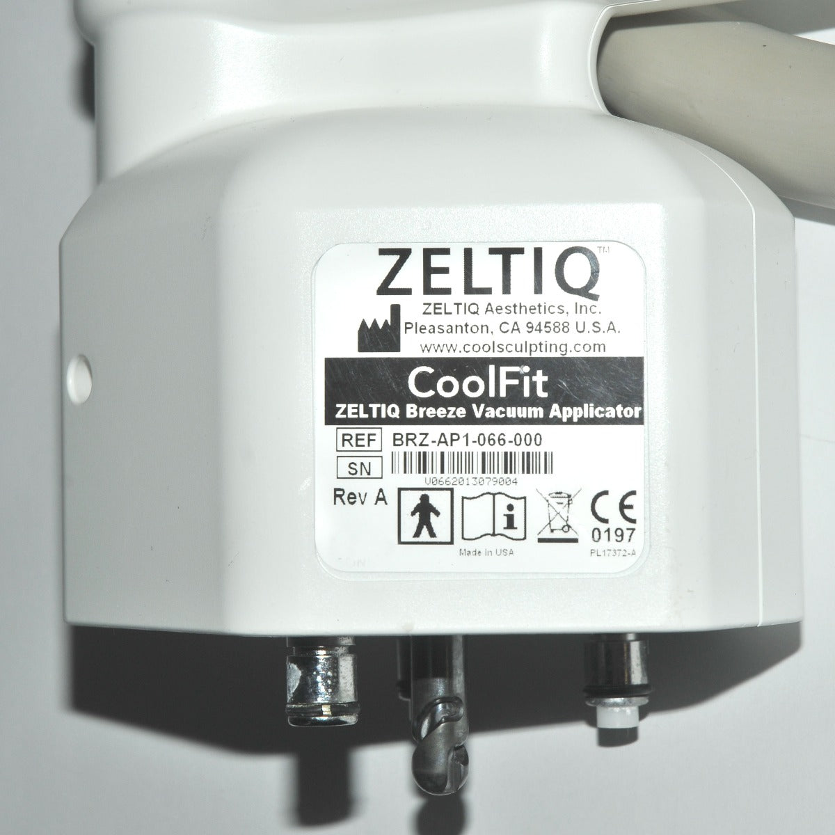 Zeltiq CoolSculpting CoolFit Breeze Vacuum Applicator BRZ-AP1-066-000 Hand piece