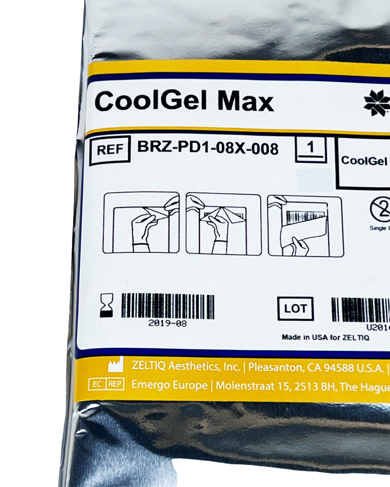 Zeltiq CoolSculpting CoolGel Max Cool Gel Pads BRZ-PD1-08X-008 EXP 08-2019 3 PACK