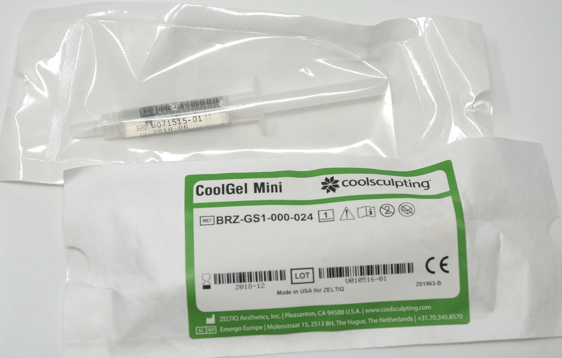 Zeltiq Coolsculpting CoolGel Mini BRZ-GS1-000-024 Cool Gel Cool Sculpting (x10)