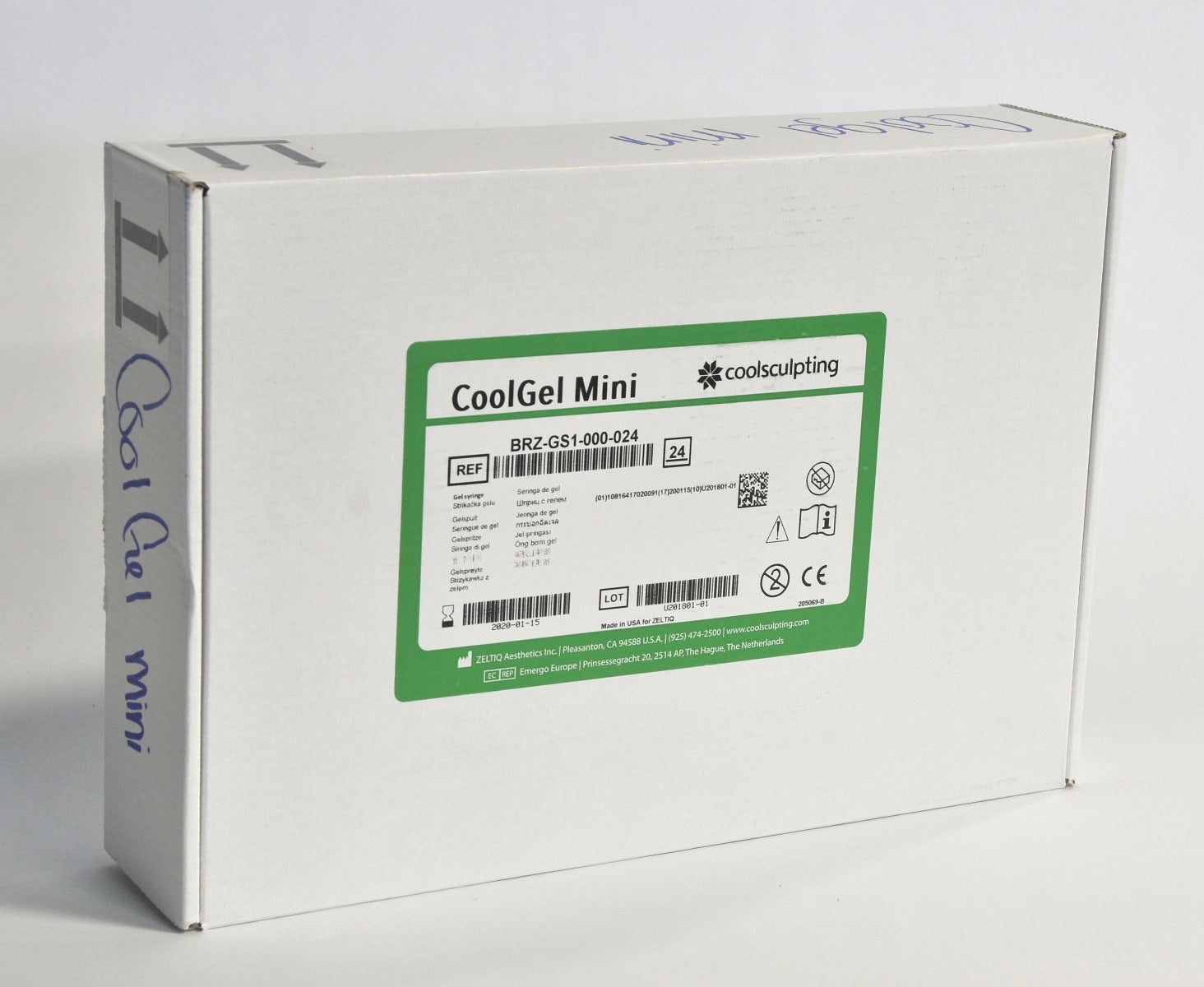 Zeltiq CoolSculpting CoolGel Mini Gel Tubes BRZ-GS1-000-024 x24 Pcs (Exp: 1/20)