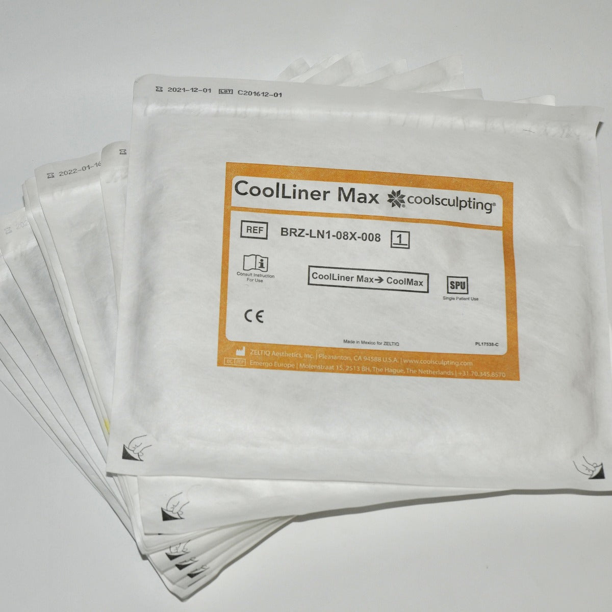 Zeltiq CoolSculpting Cool Liner Max CoolLiner BRZ-LN1-08X-008 Sculpt (x10 Pcs)