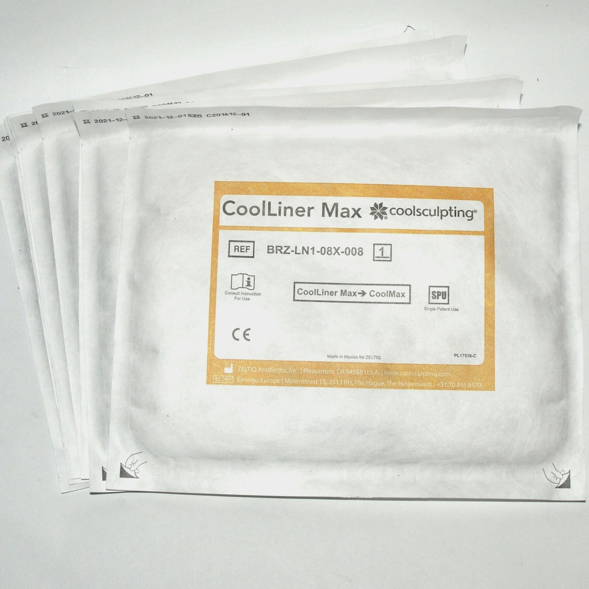 ZELTIQ CoolSculpting CoolLiner Cool Max CoolMax Liner BRZ-LN2-08X-008 Exp12/2021