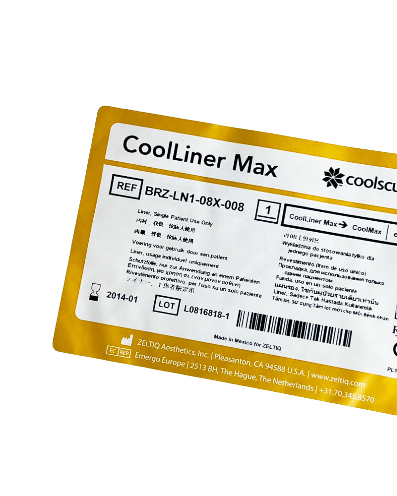 Zeltiq CoolSculpting CoolLiner Max CoolMax Liner BRZ-LN1-08X-008 EXP2014 6 PACK