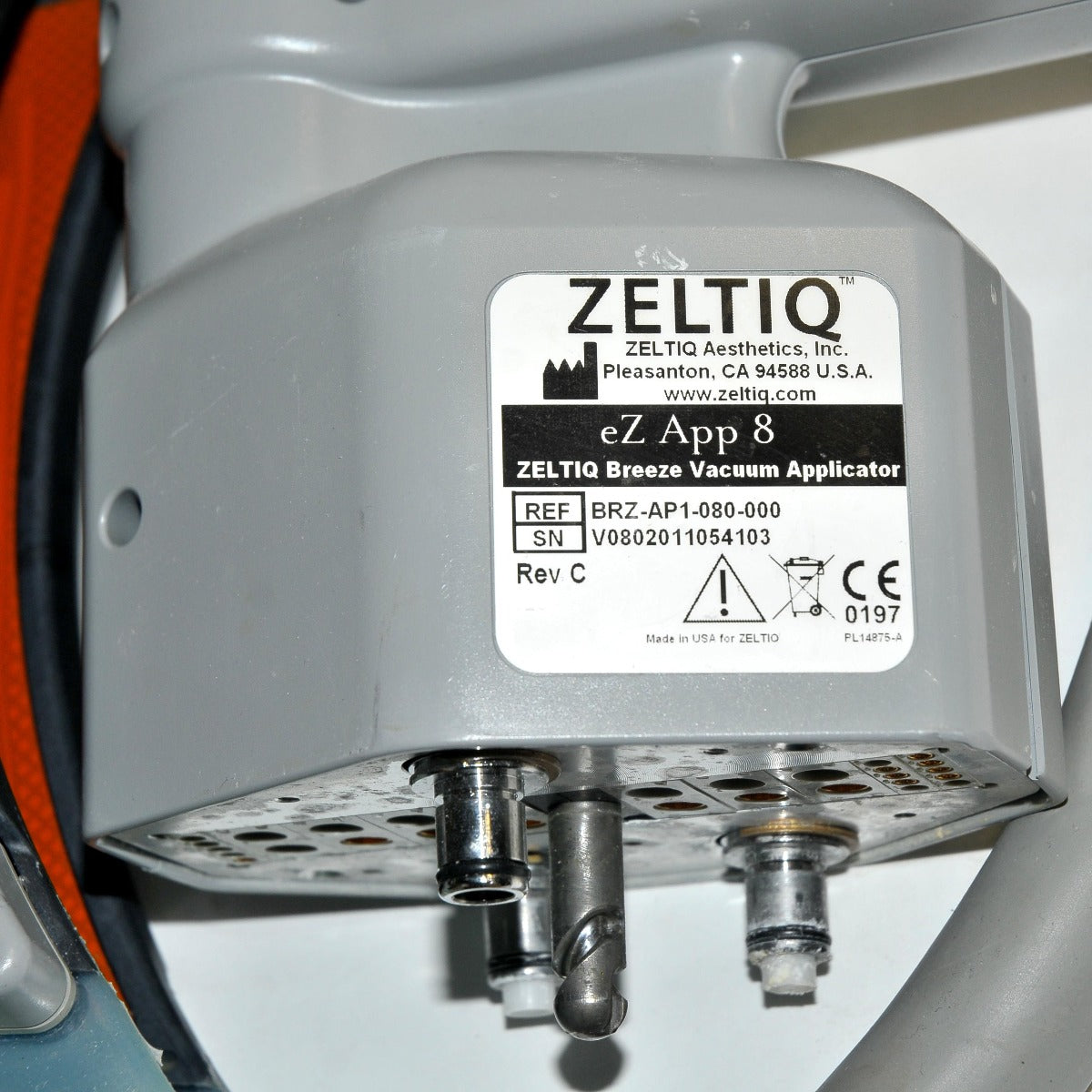 Zeltiq CoolSculpting CoolMax Breeze Vacuum Handpiece BRZ-AP1-080-000 eZ App 8
