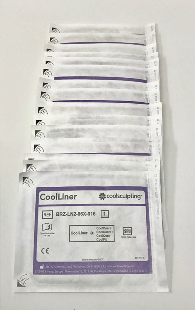 Zeltiq CoolSculpting Disposable CoolLiners BRZ-LN2-06X-016 - x16 Pcs Cool Liners