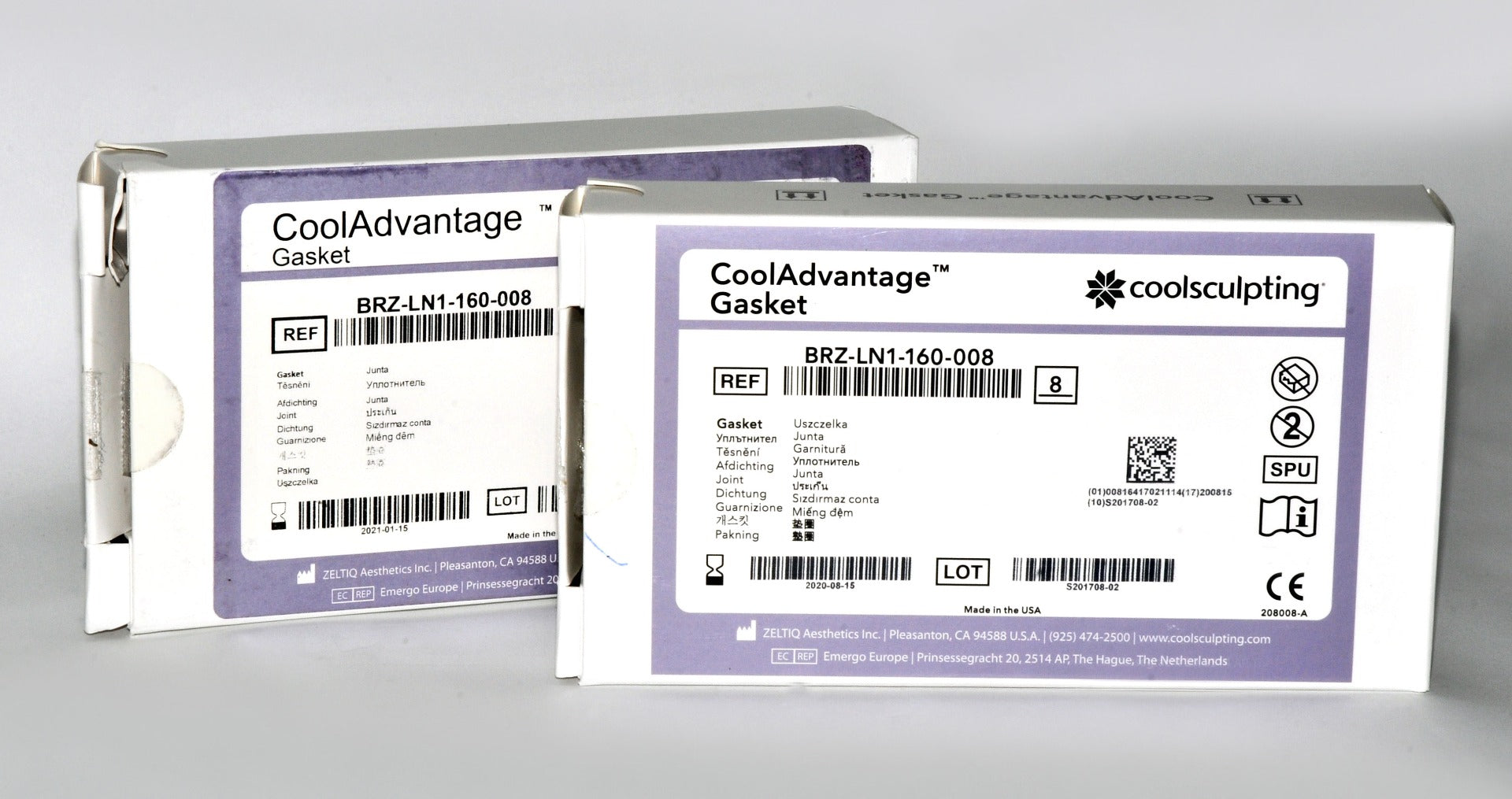 ZELTIQ CoolSculpting CoolAdvantage Applicator Gaskets BRZ-LN1-160-008 (x7 Pcs)