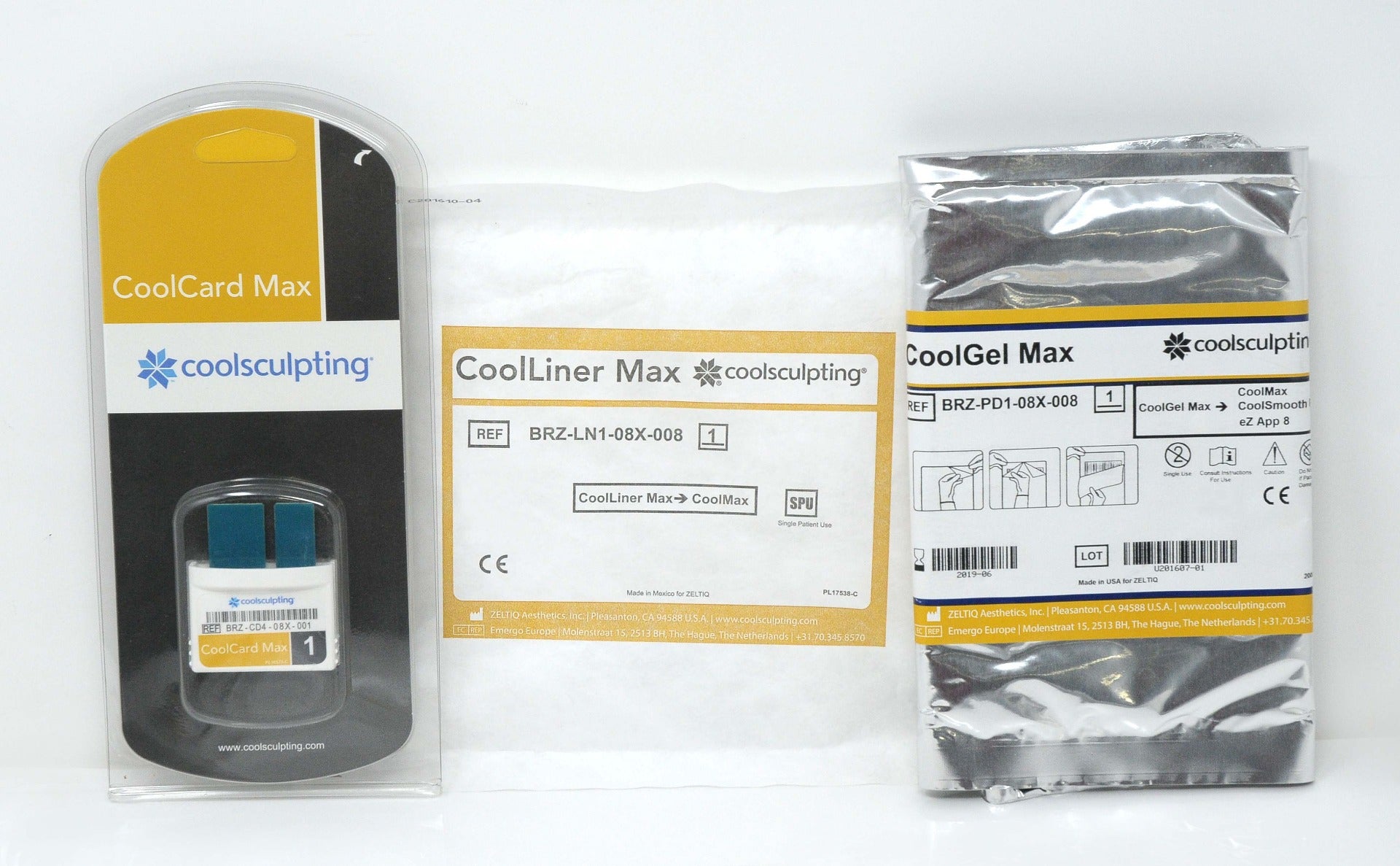 Zeltiq Coolsculpting GOLD Kit 1 - Cycle CoolCard Max, 1 CoolGel Pad, 1 CoolLiner