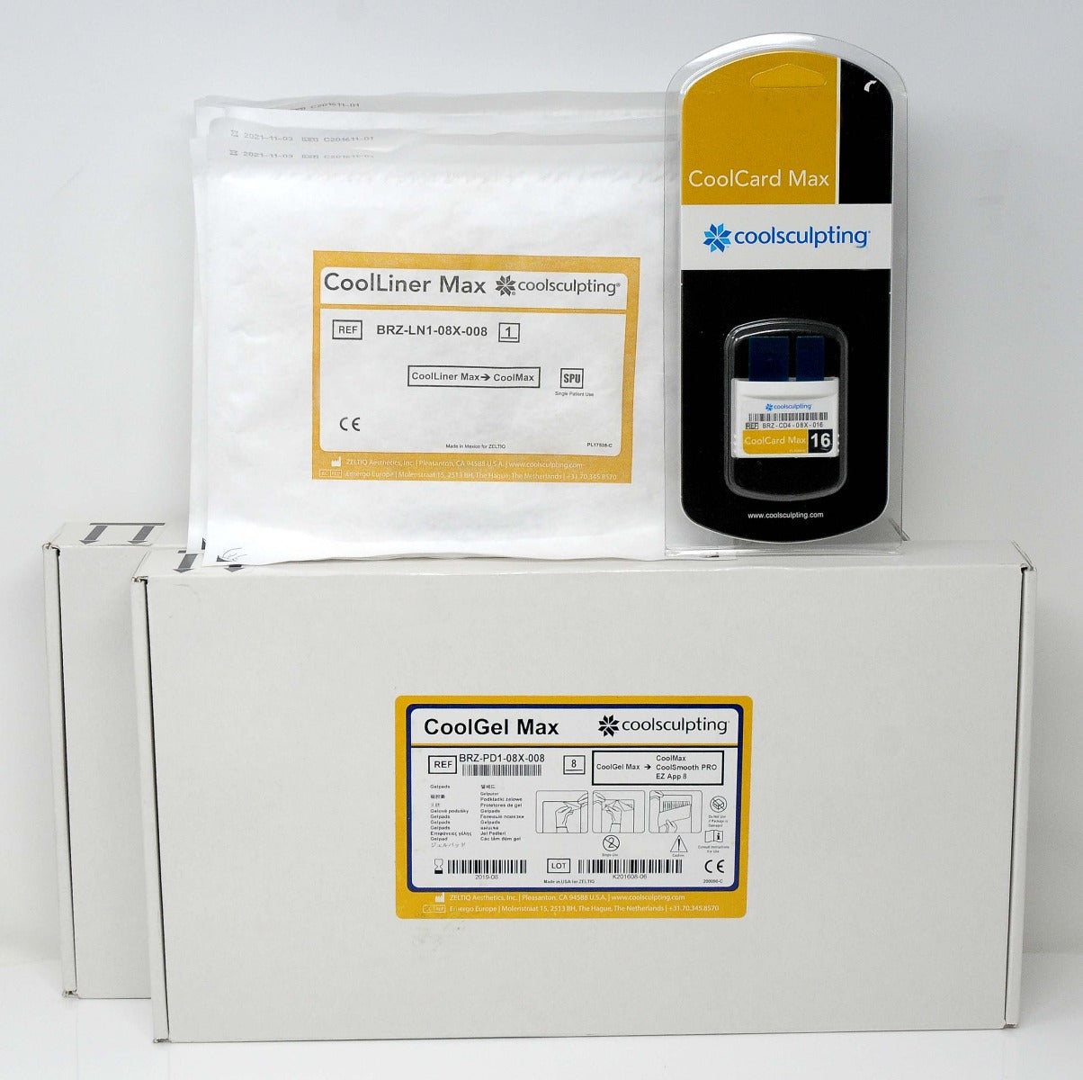ZELTIQ CoolSculpting GOLD 16 Cycle Card CoolCard Max w16 CoolLiners CoolGel Pads