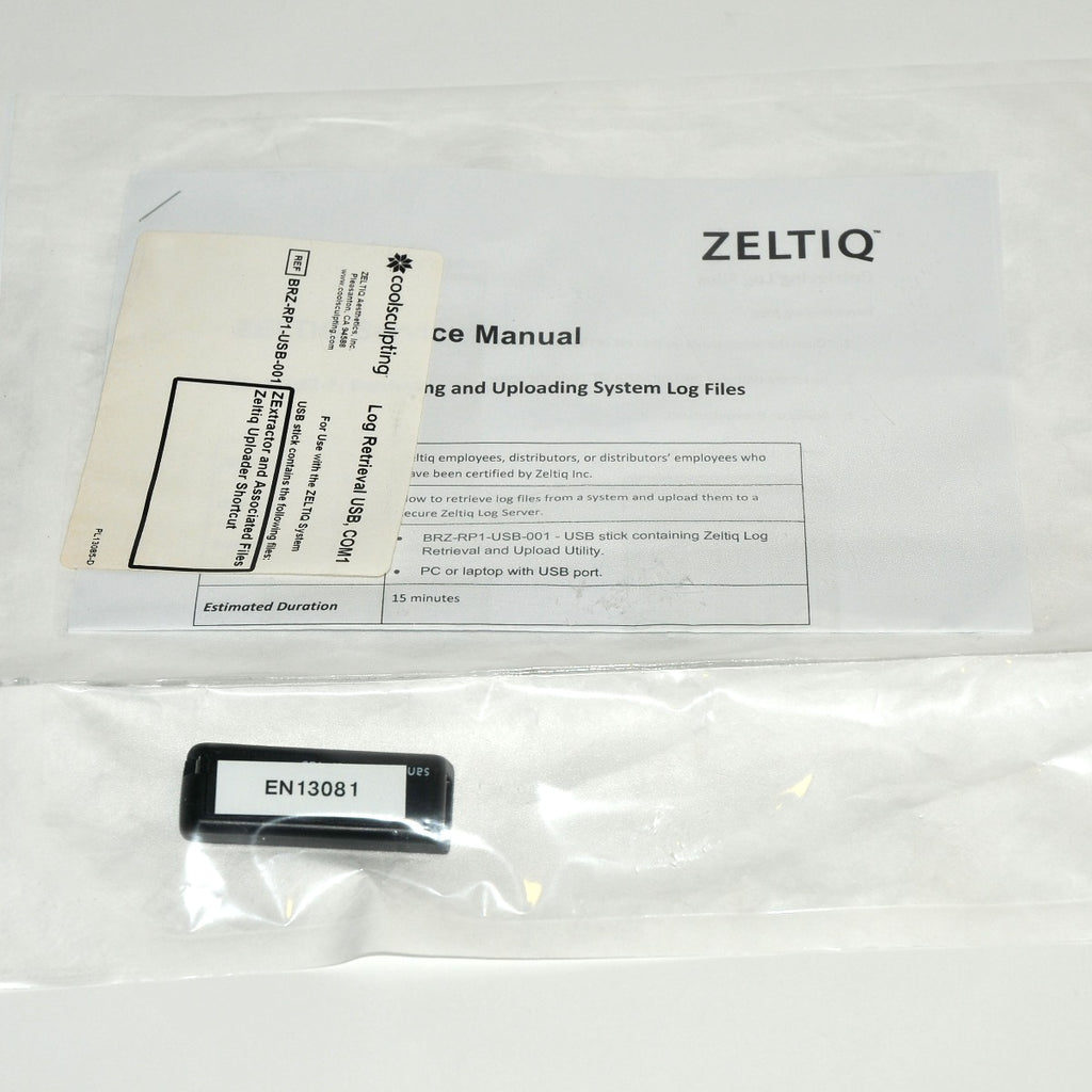 Zeltiq Coolsculpting Log Retrieval USB Stick ZExtractor Uploader BRZ-RP1-USB-001