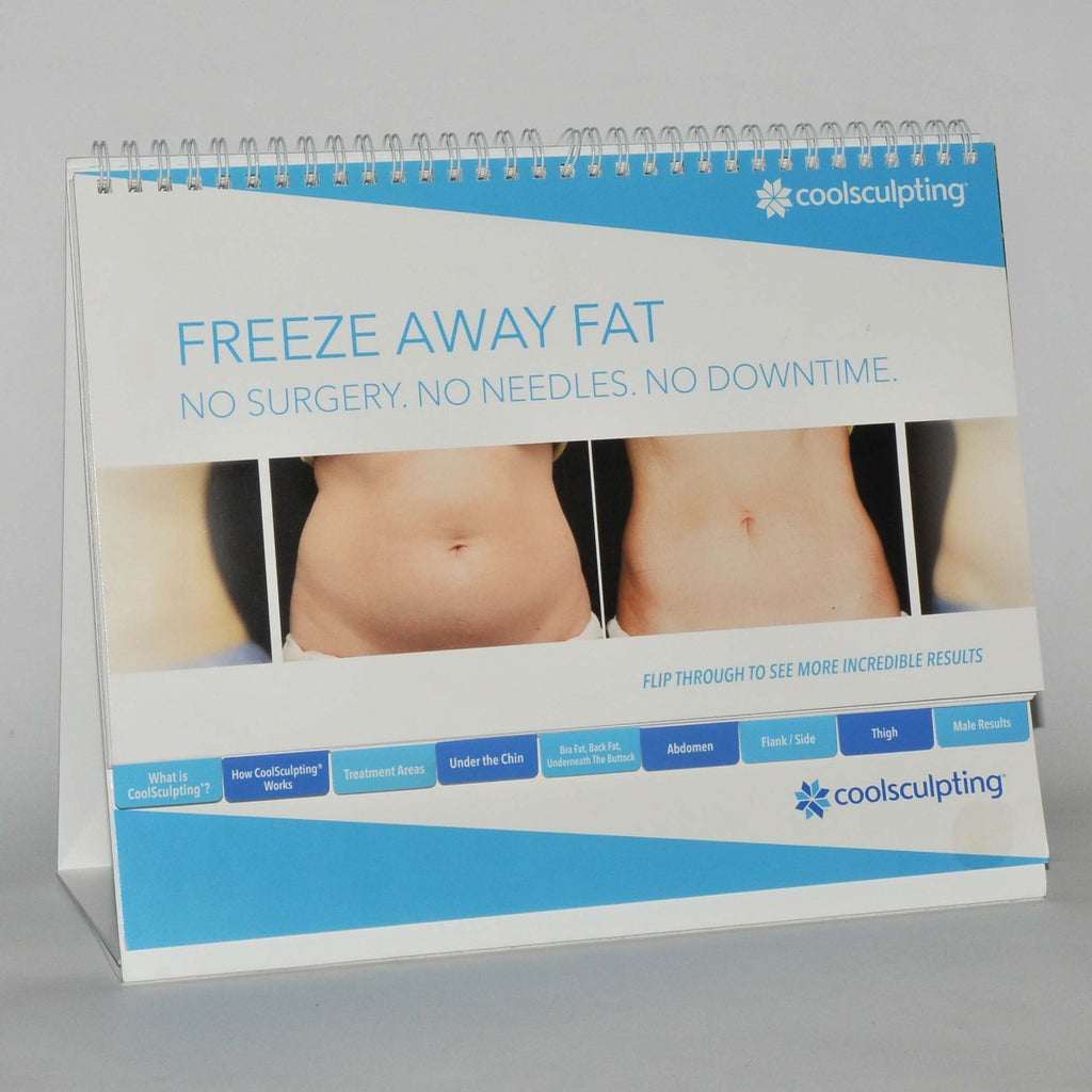 Zeltiq Coolsculpting Prop up Display FREEZE AWAY FAT Before/After Photos Guide