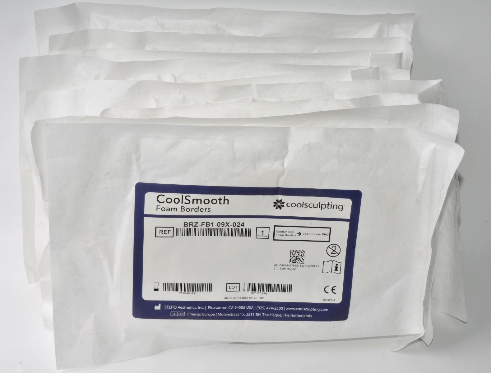 Zeltiq coolsculpting CoolSmooth FOAM BORDERS BRZ-FB1-09X-024 9pc Lot Exp 2020