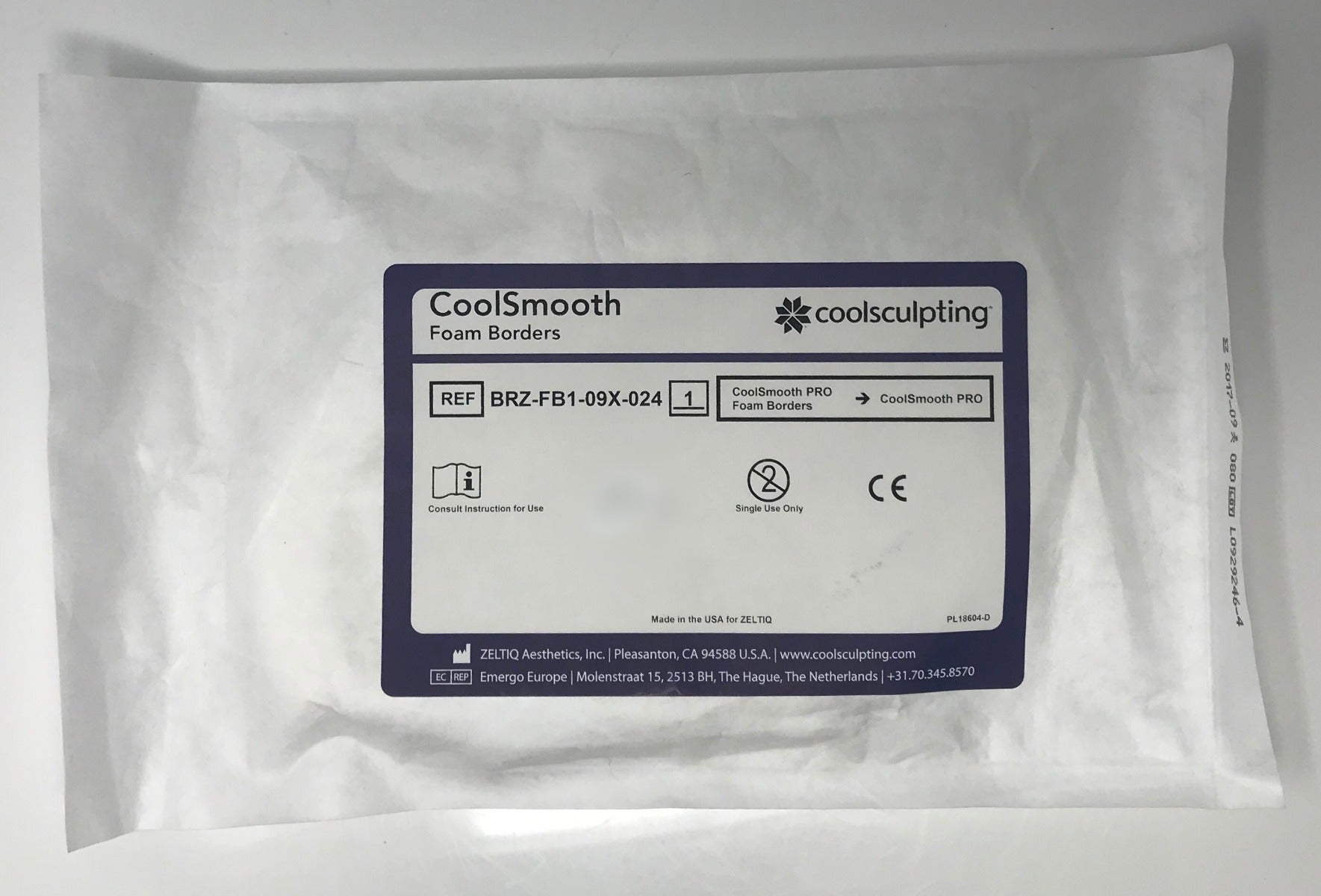 ZELTIQ CoolSmooth Foam Borders CoolSculpting Cool Smooth BRZ-FB1-09X-024 Qty: 15
