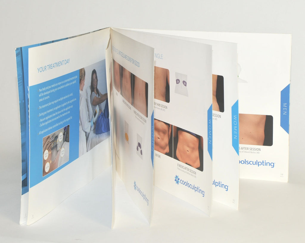 ZELTIQ CoolSculpting "FEAR NO MIRROR" Before After Photo Book Lobby Waiting Room