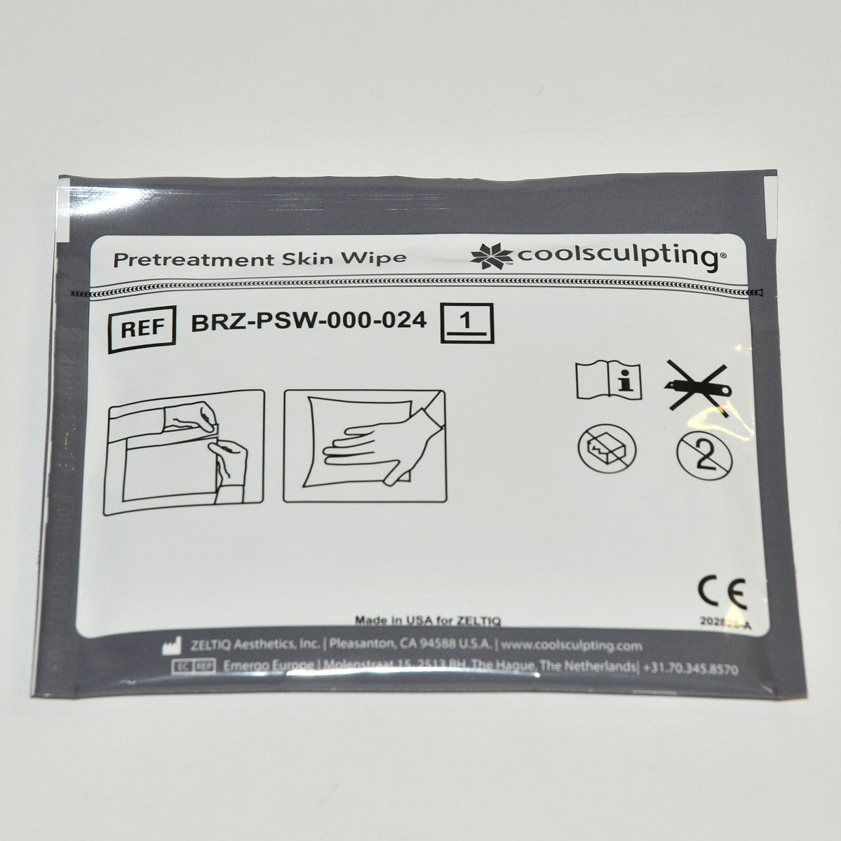 ZELTIQ CoolSculpting Pretreatment Skin Wipes BRZ-PSW-000-024 Cool sculpt x18Pcs
